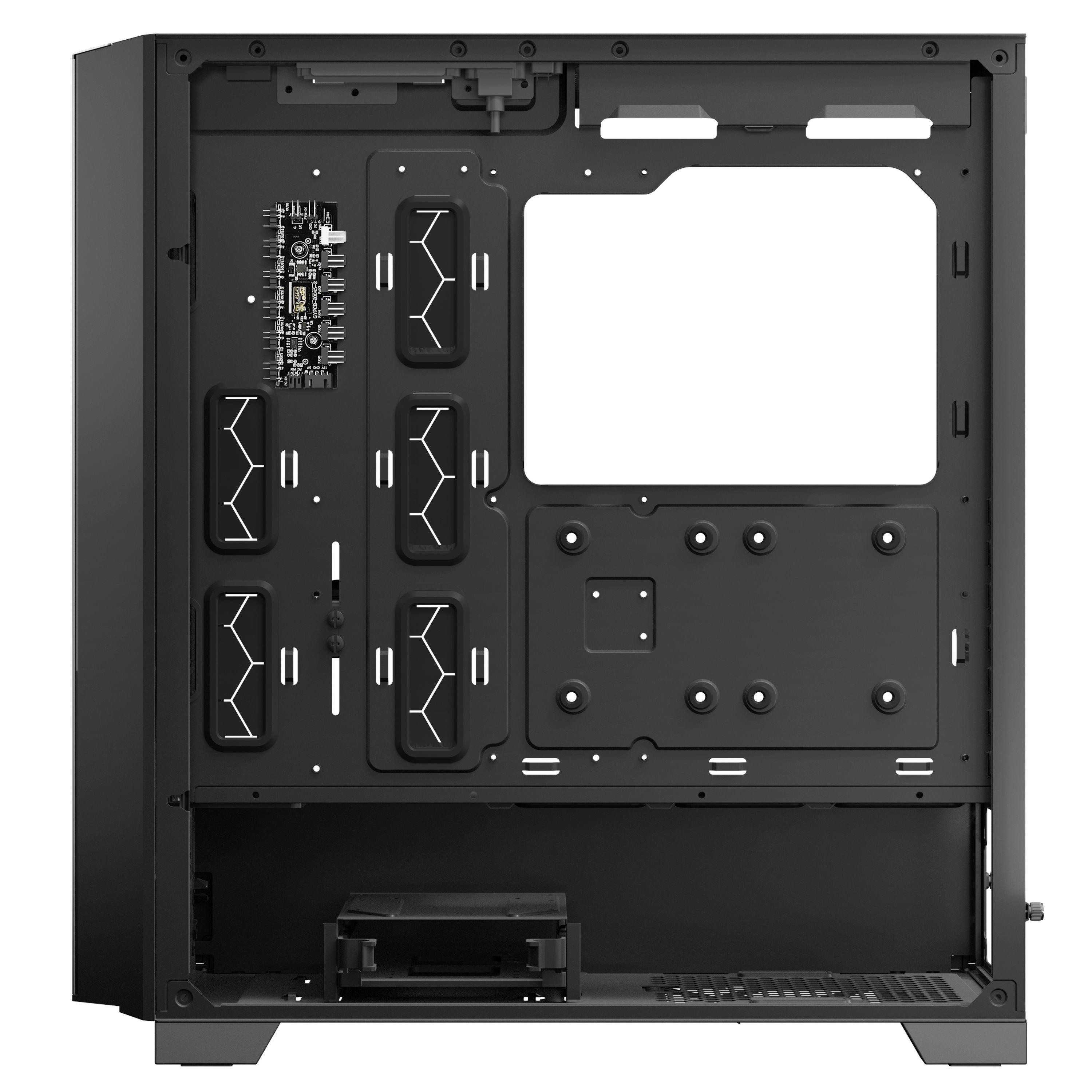 Black - Antec - P20C ARGB Midi Tower Black - 6