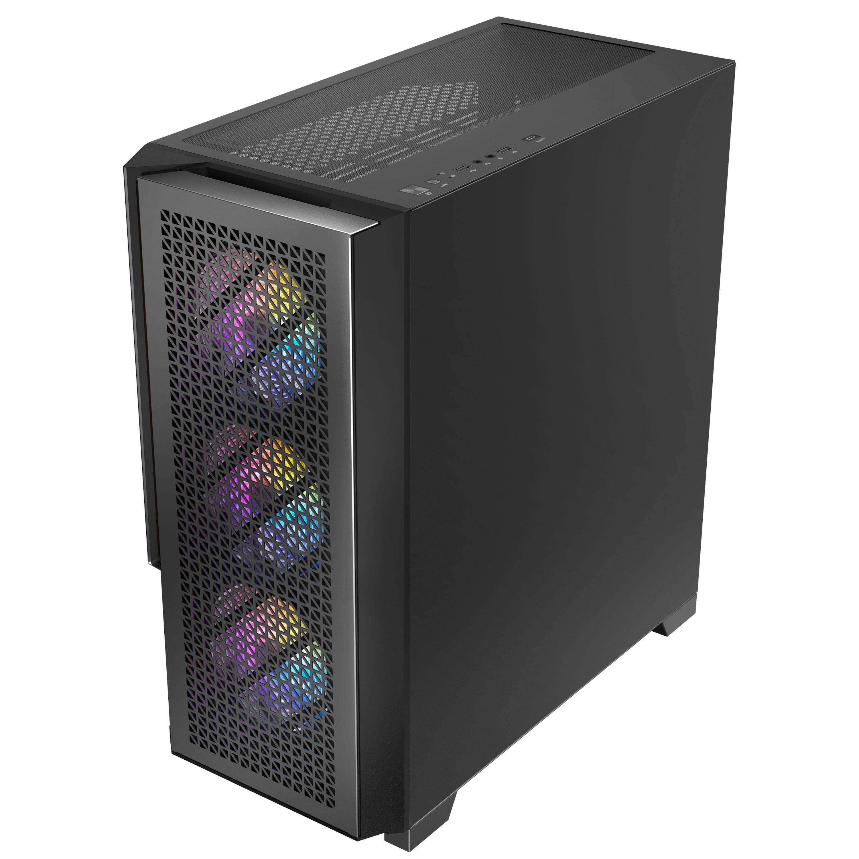 Black - Antec - P20C ARGB Midi Tower Black - 9