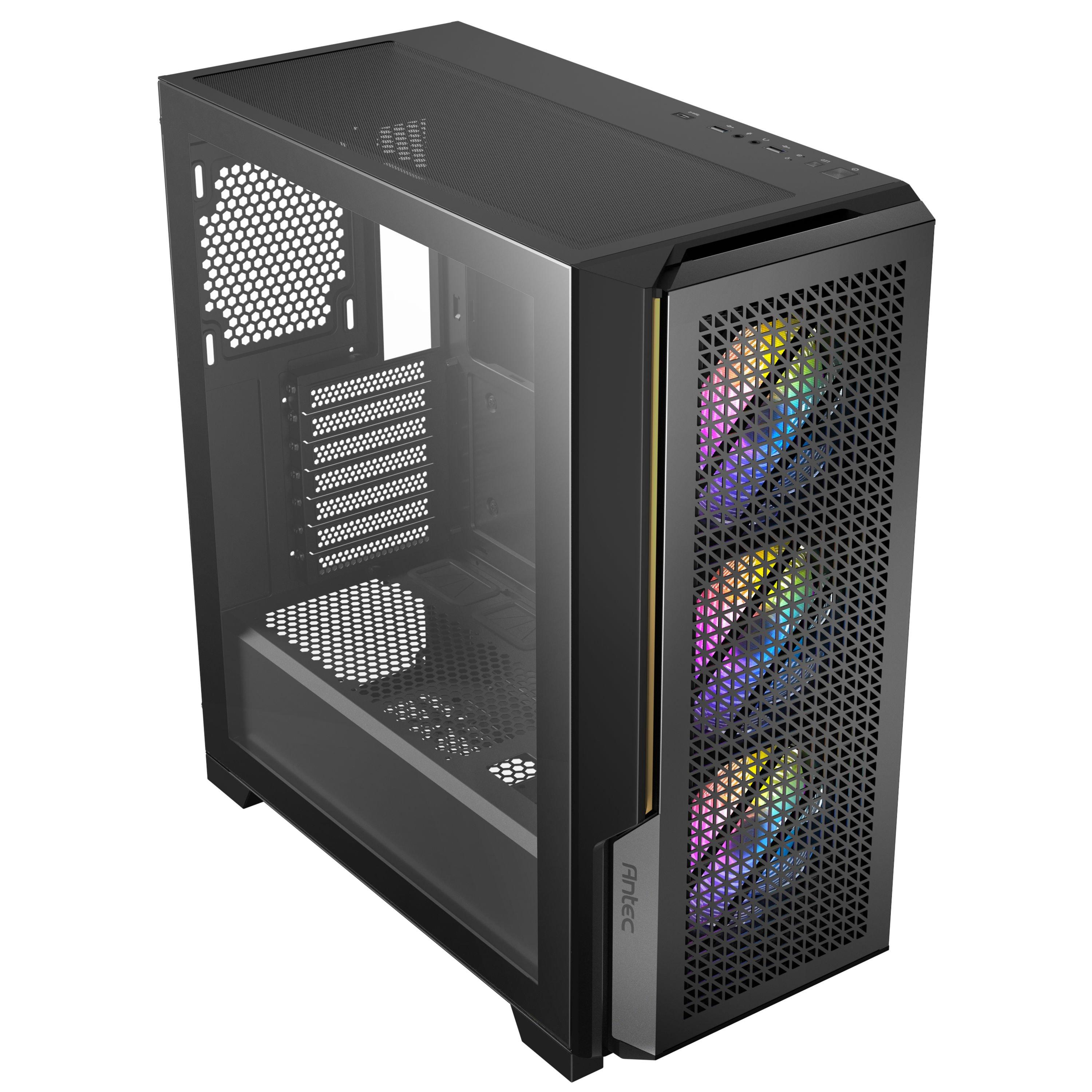 Black - Antec - P20C ARGB Midi Tower Black - 10