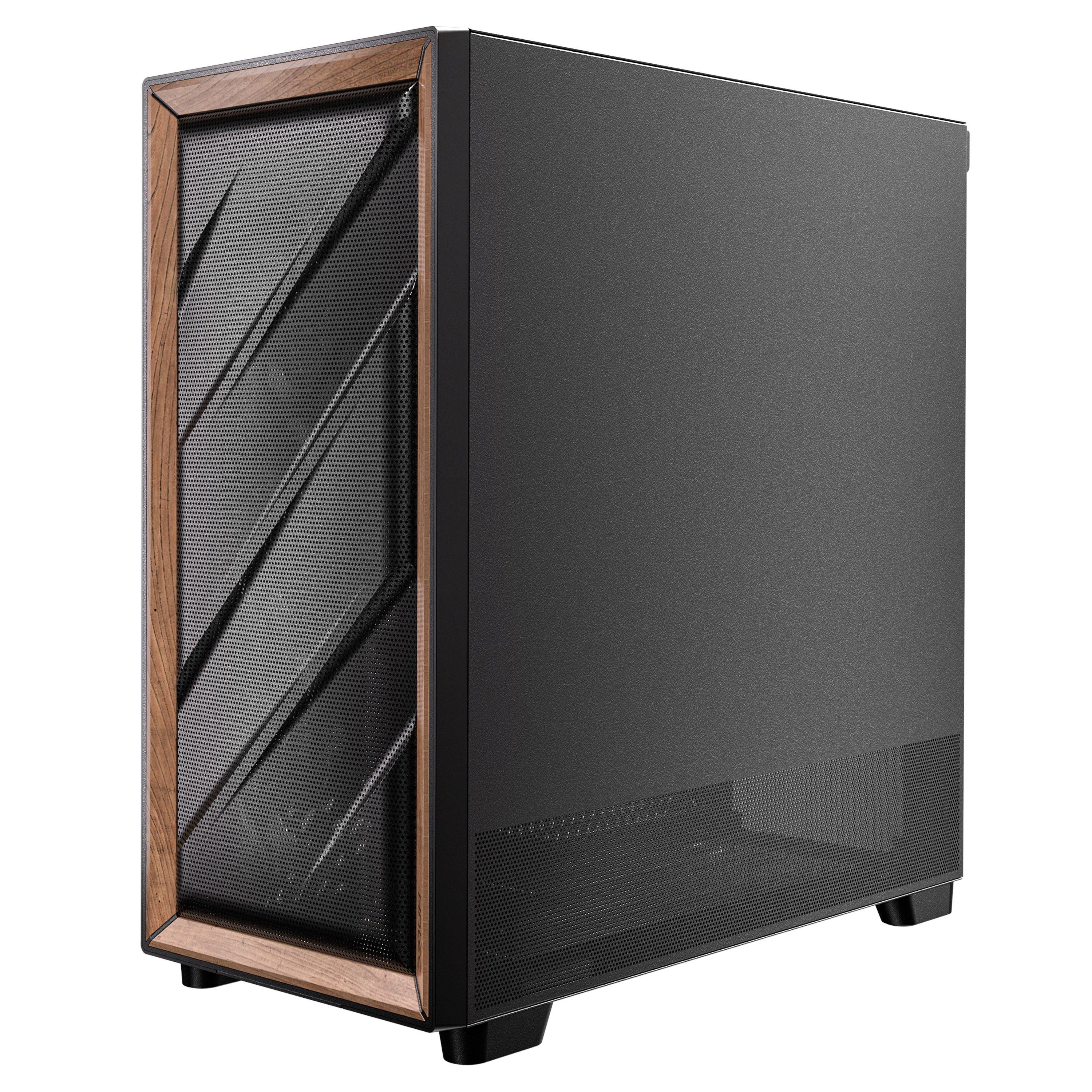 Black - Antec - FLUX SE Midi Tower Black Wood - 3