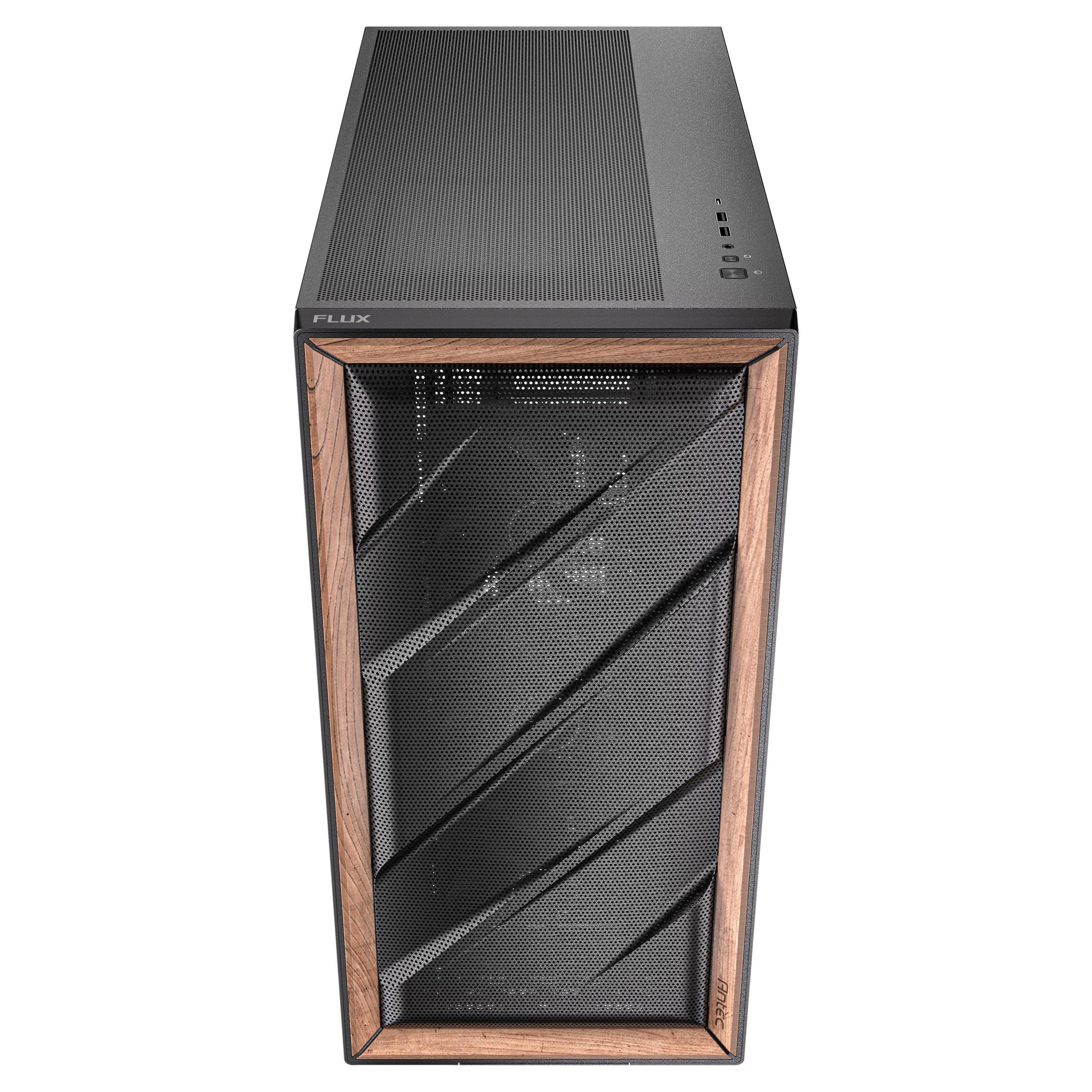 Black - Antec - FLUX SE Midi Tower Black Wood - 8