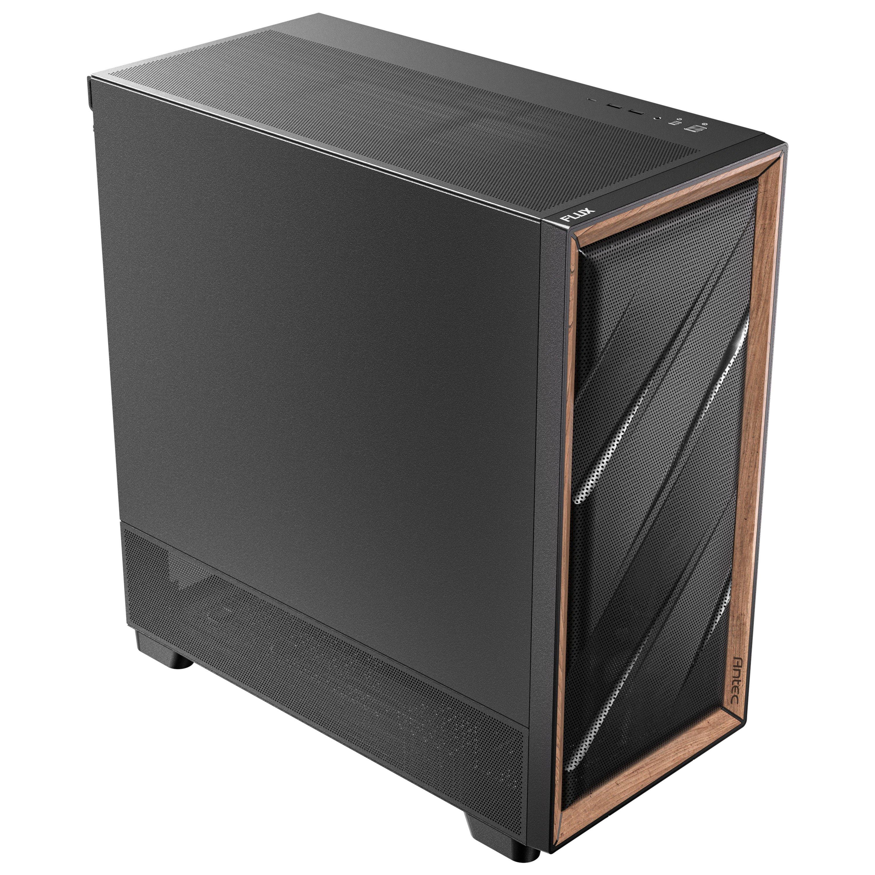 Black - Antec - FLUX SE Midi Tower Black Wood - 10