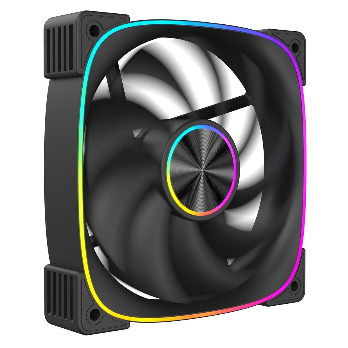 Cit  Solar 120Mm Argb 4Pin Pwm Pc Cooling Fan Black