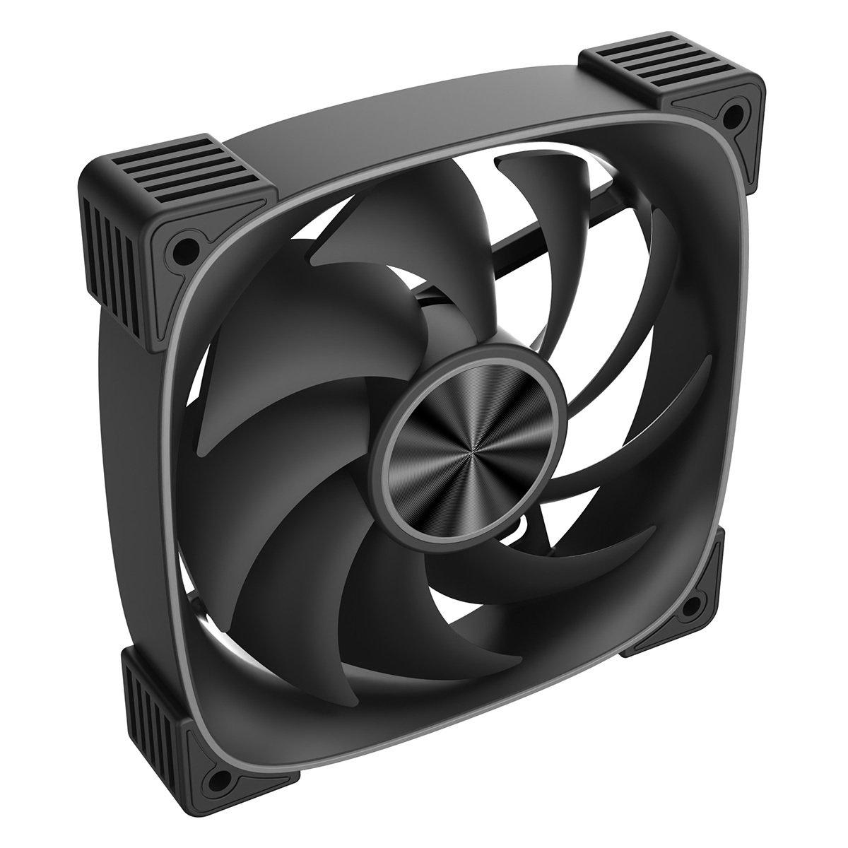 Black - CiT - Solar 120mm ARGB Black 4pin PWM PC Cooling Fan - 4