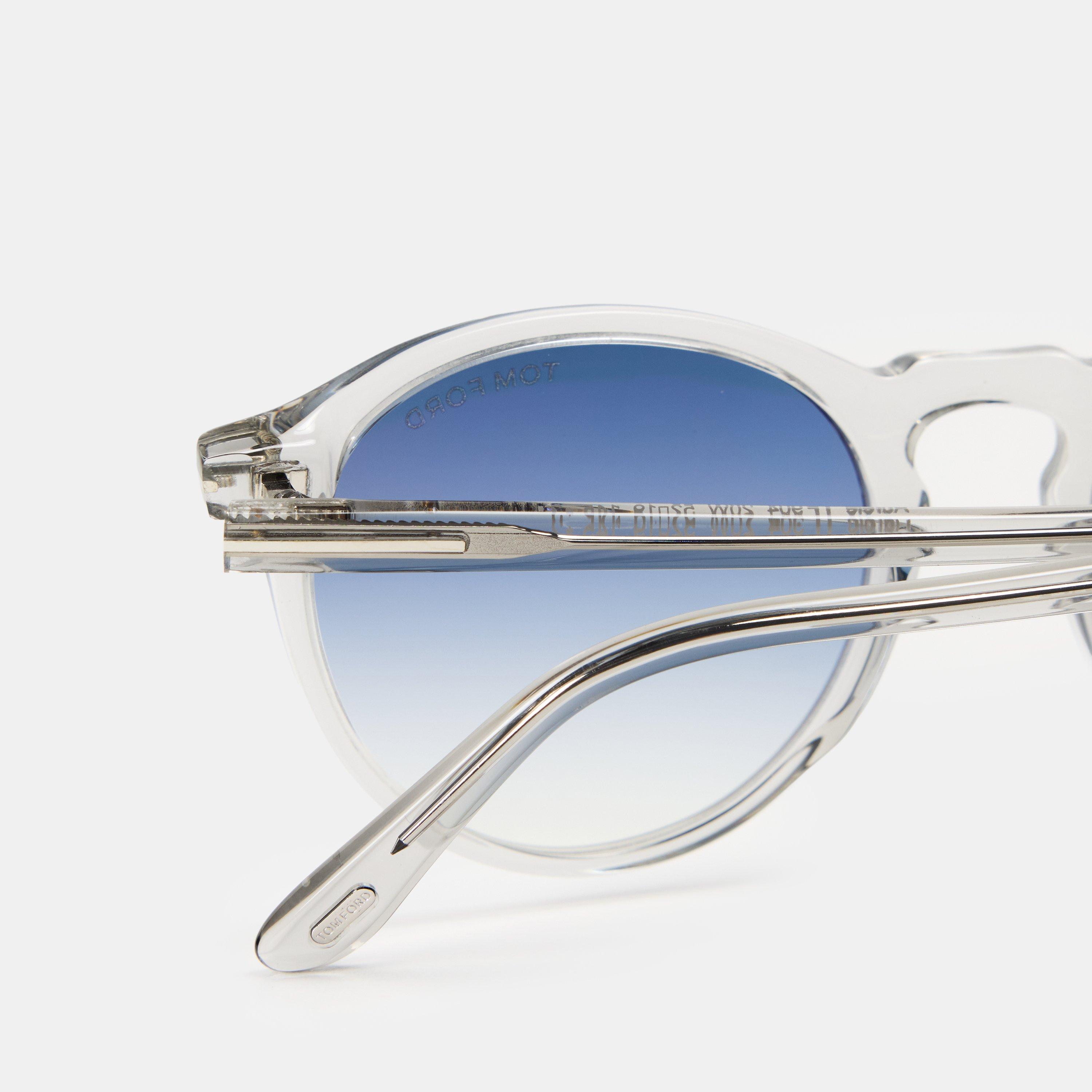 Grey - Tom Ford - Men's Round Sunglasses, Round Style - 4