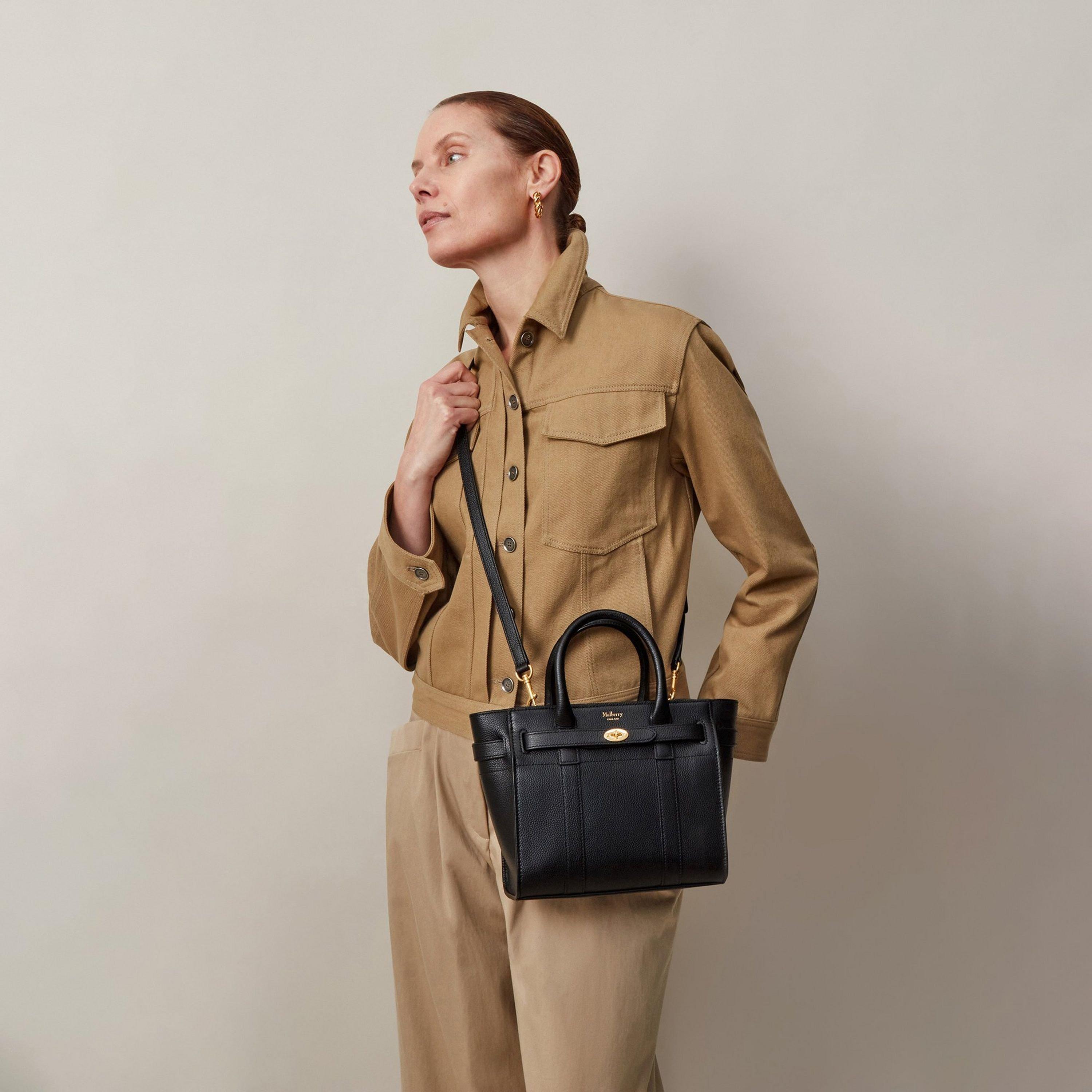 Black* - Mulberry - Mini Zipped Bayswater - 3