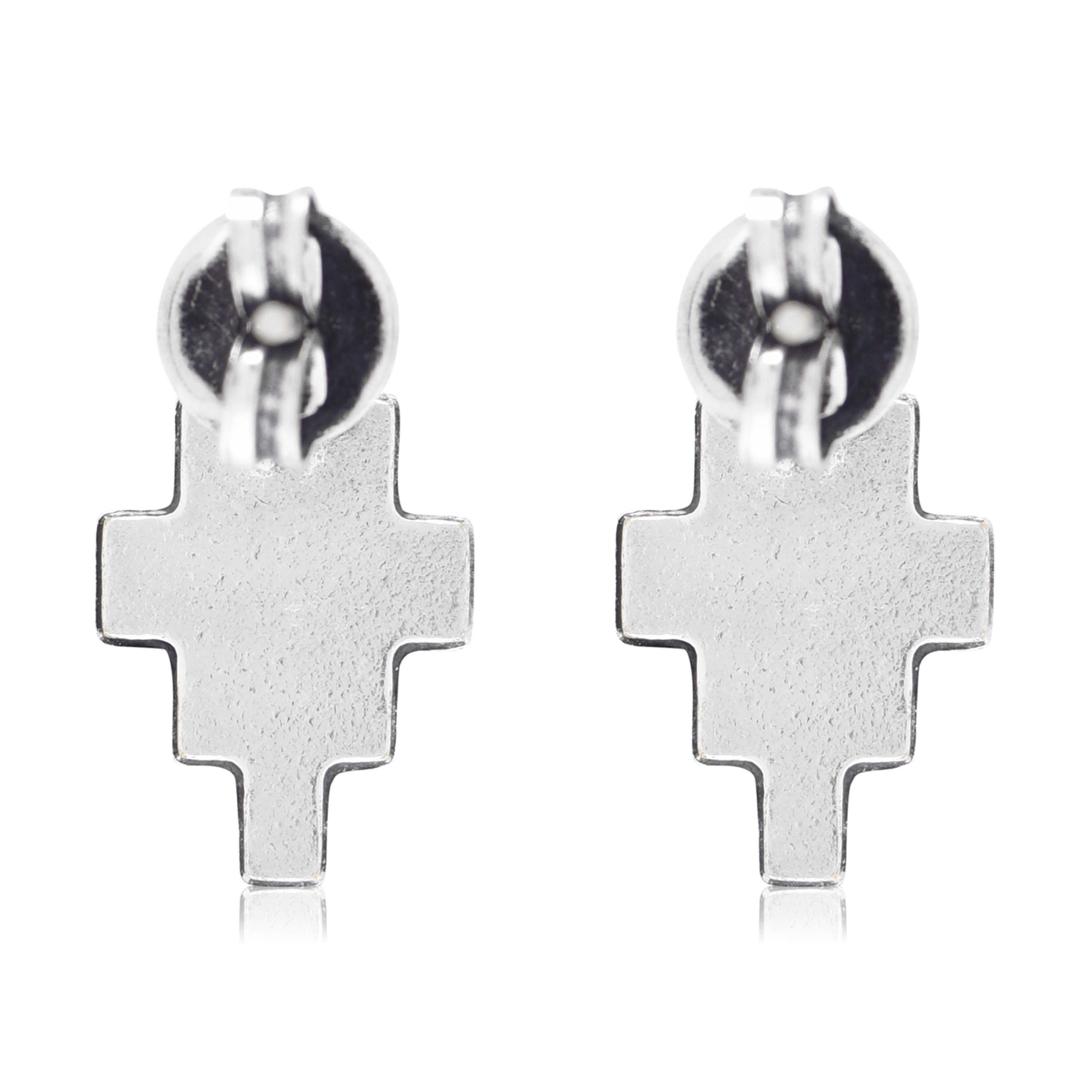 Silver 7200 - Marcelo Burlon - Cross Pendant Earrings - 2