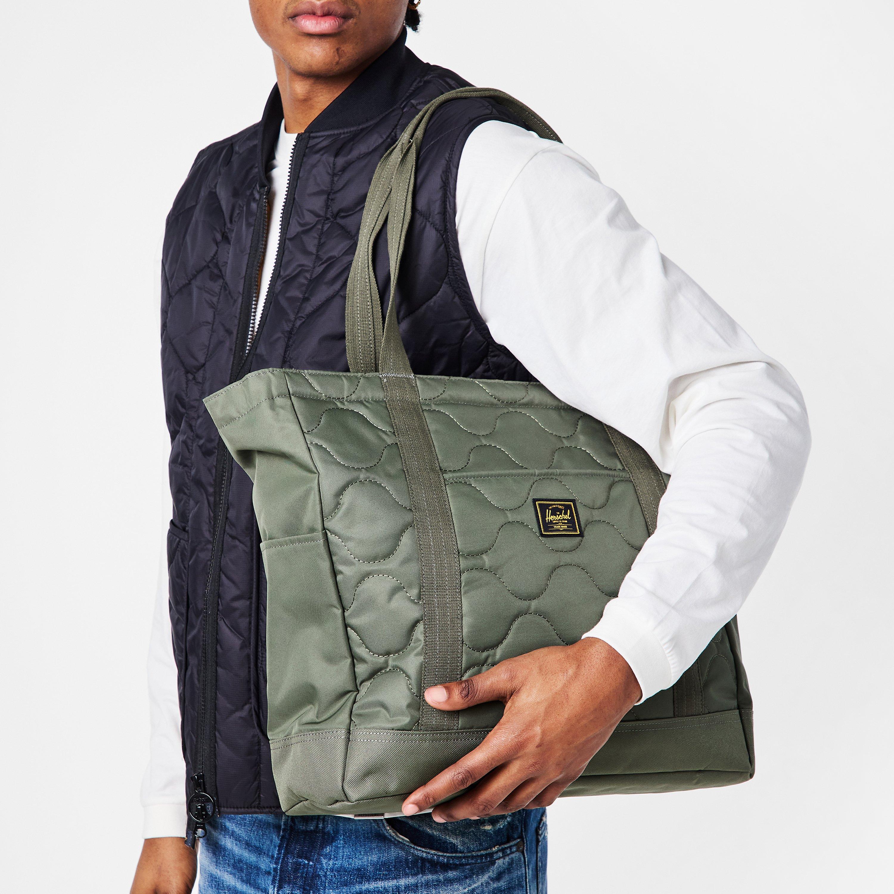 Beetle Green - Herschel Supply Co - Heritage Quilted Capsule Tote Bag - 3