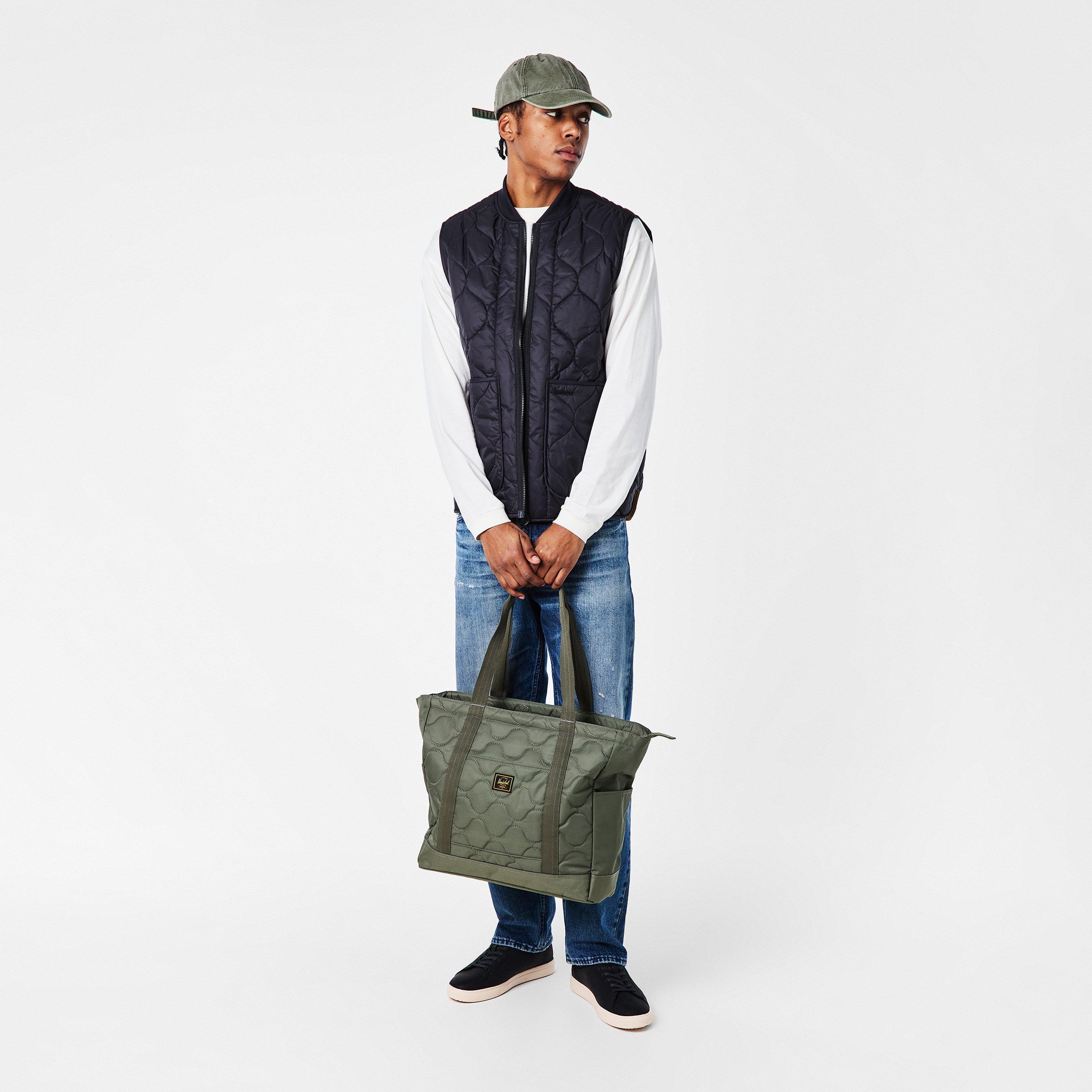 Beetle Green - Herschel Supply Co - Heritage Quilted Capsule Tote Bag - 6