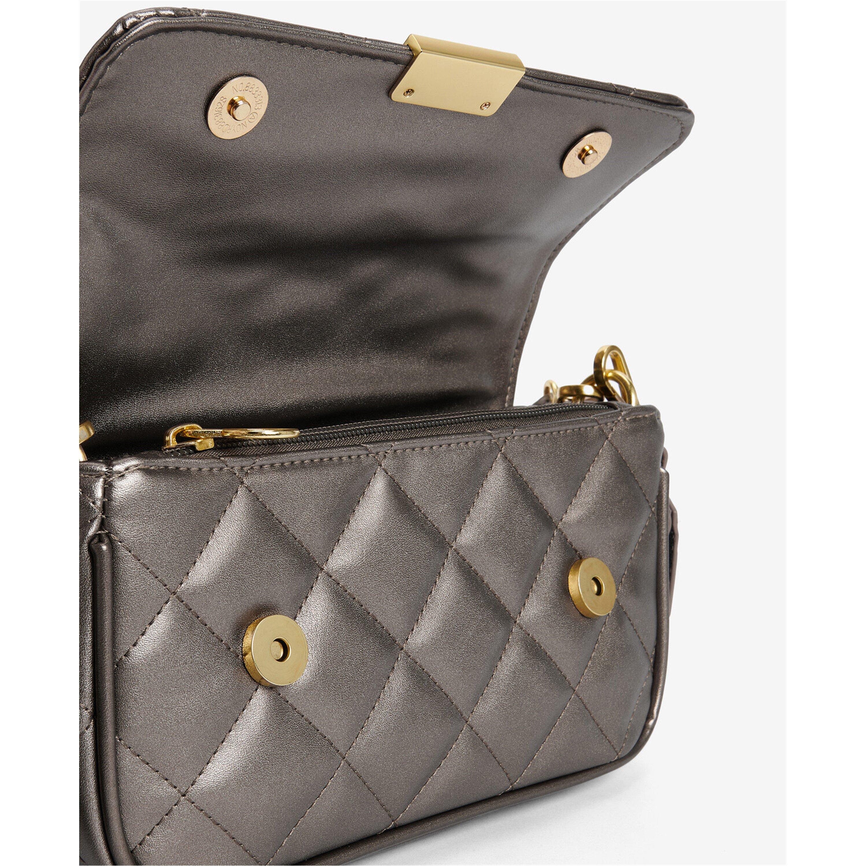 Gunmetal - Barbour International - Soho Mini Quilted Crossbody Bag - 5