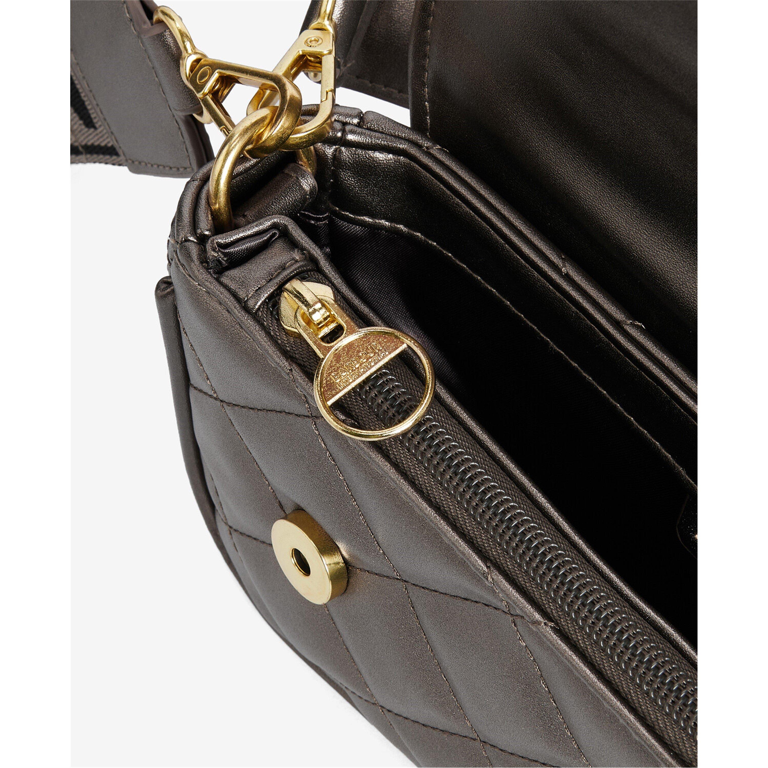 Gunmetal - Barbour International - Soho Mini Quilted Crossbody Bag - 6