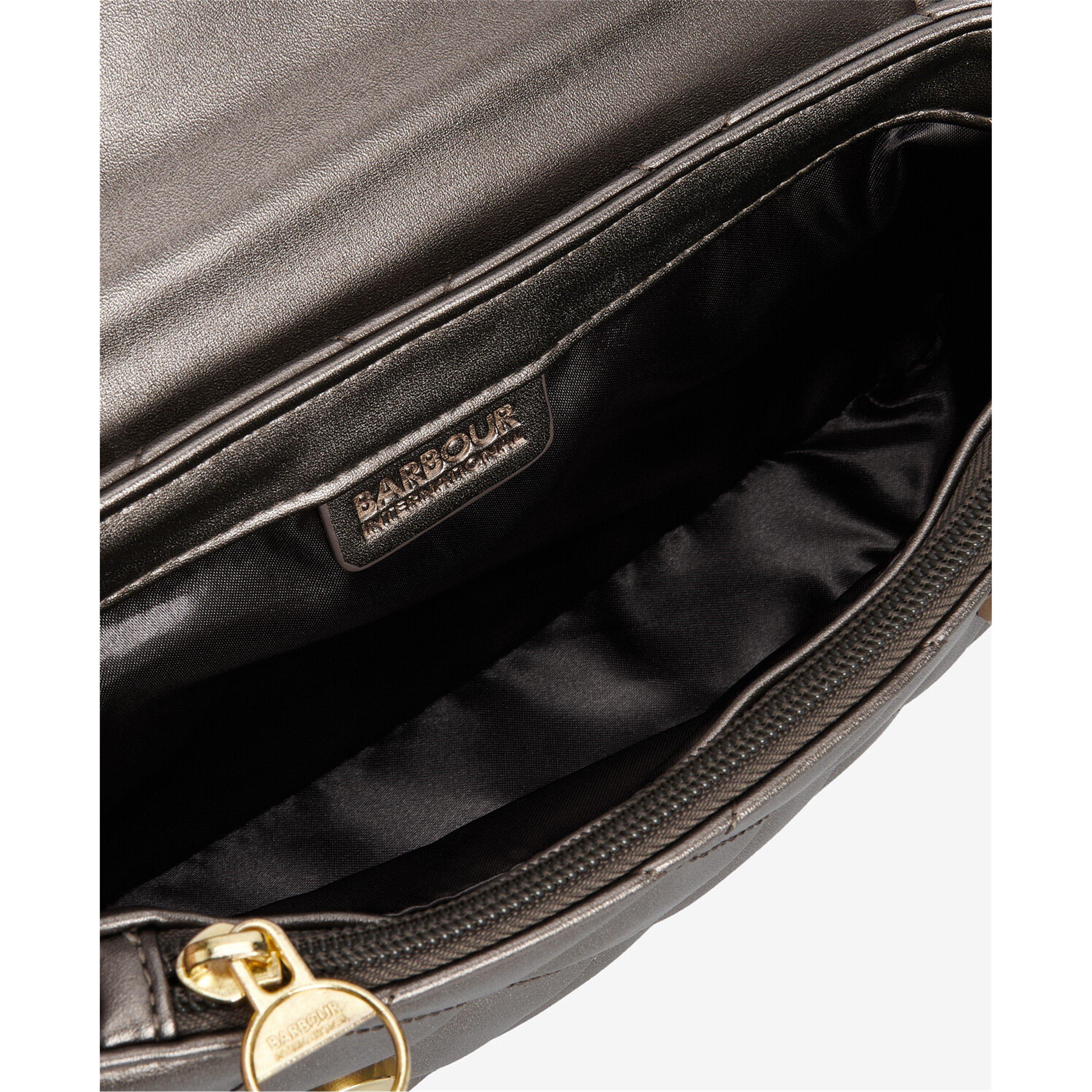 Gunmetal - Barbour International - Soho Mini Quilted Crossbody Bag - 7