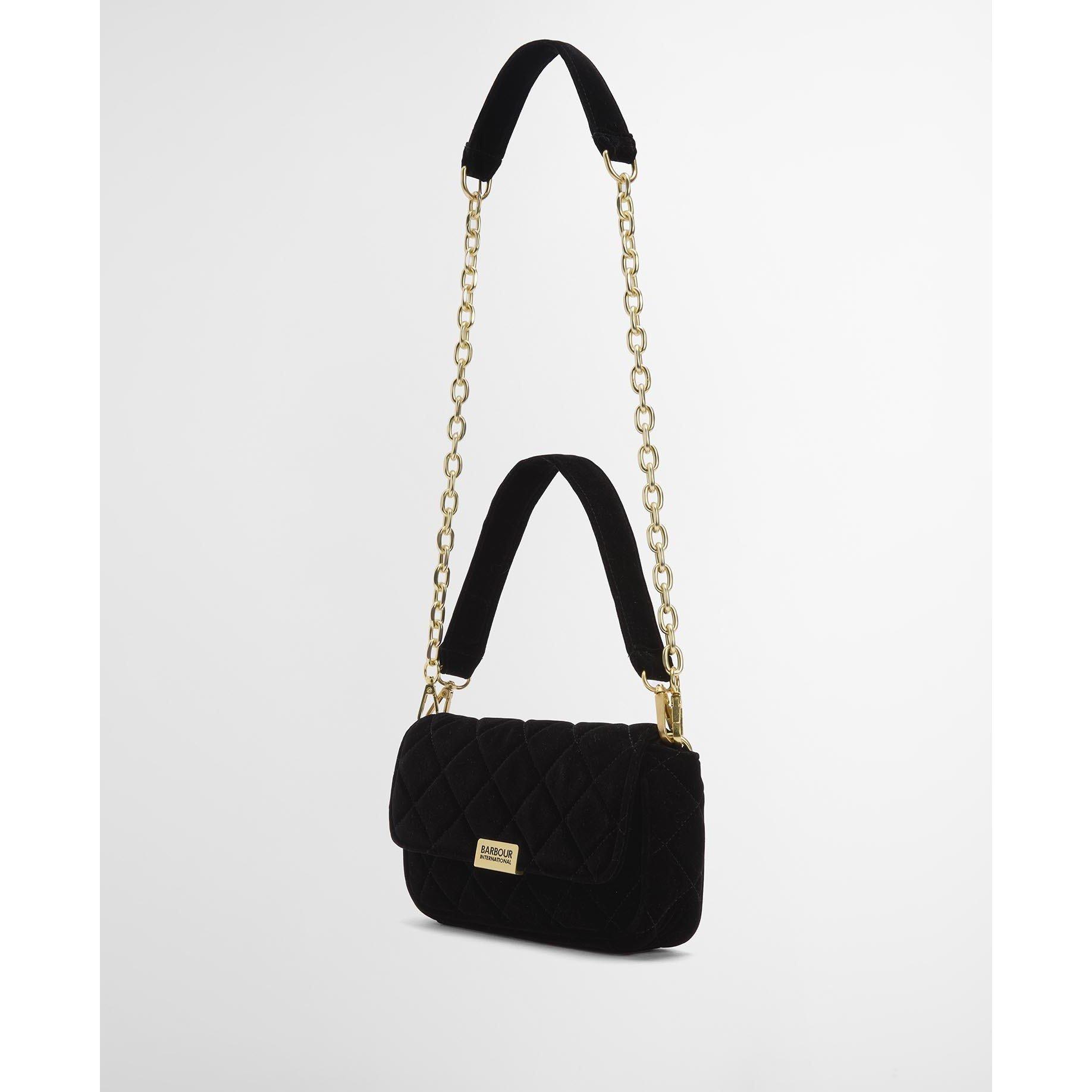 Black Velvet - Barbour International - Soho Mini Quilted Crossbody Bag - 9