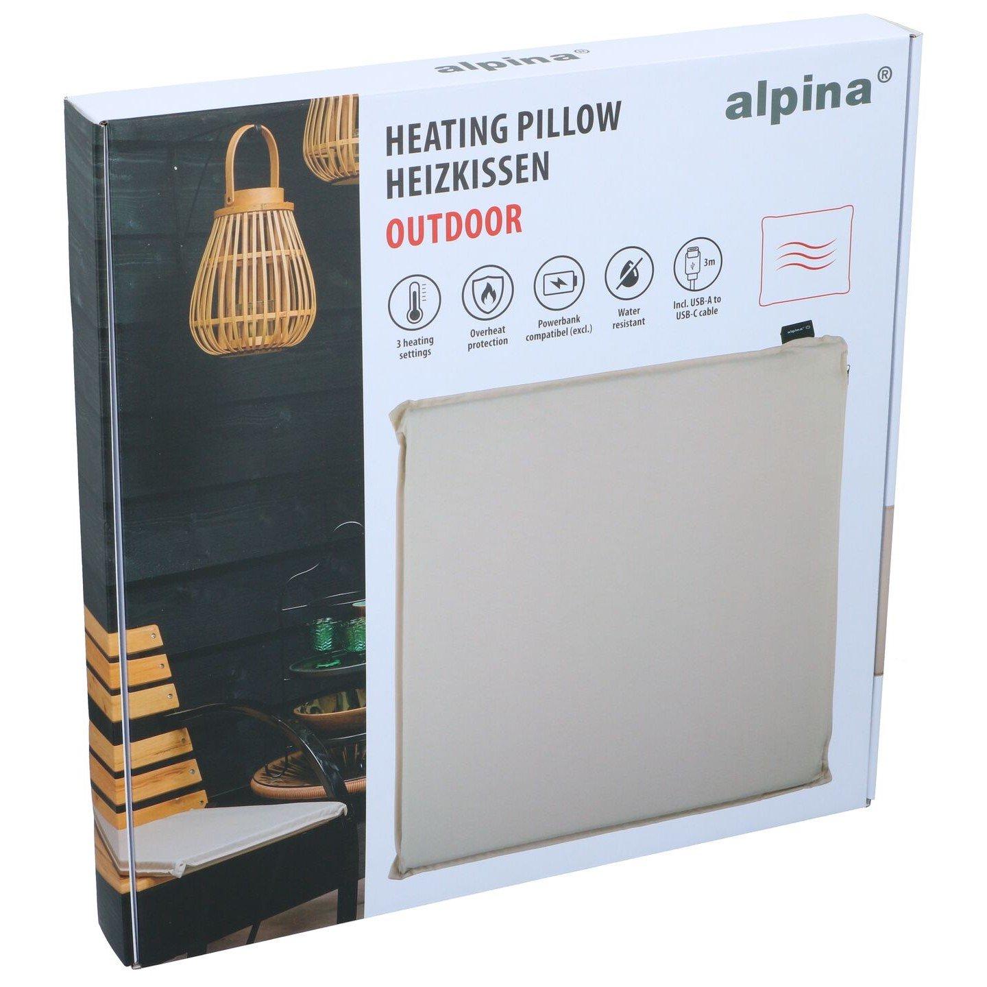 Meerkleurig - Alpina - ALPINA Heating Cushion Outdoor Beige 45x45cm - 1