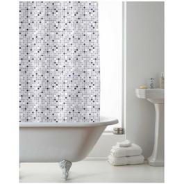 Country Club Shower Curtain with Rings - Mosaic