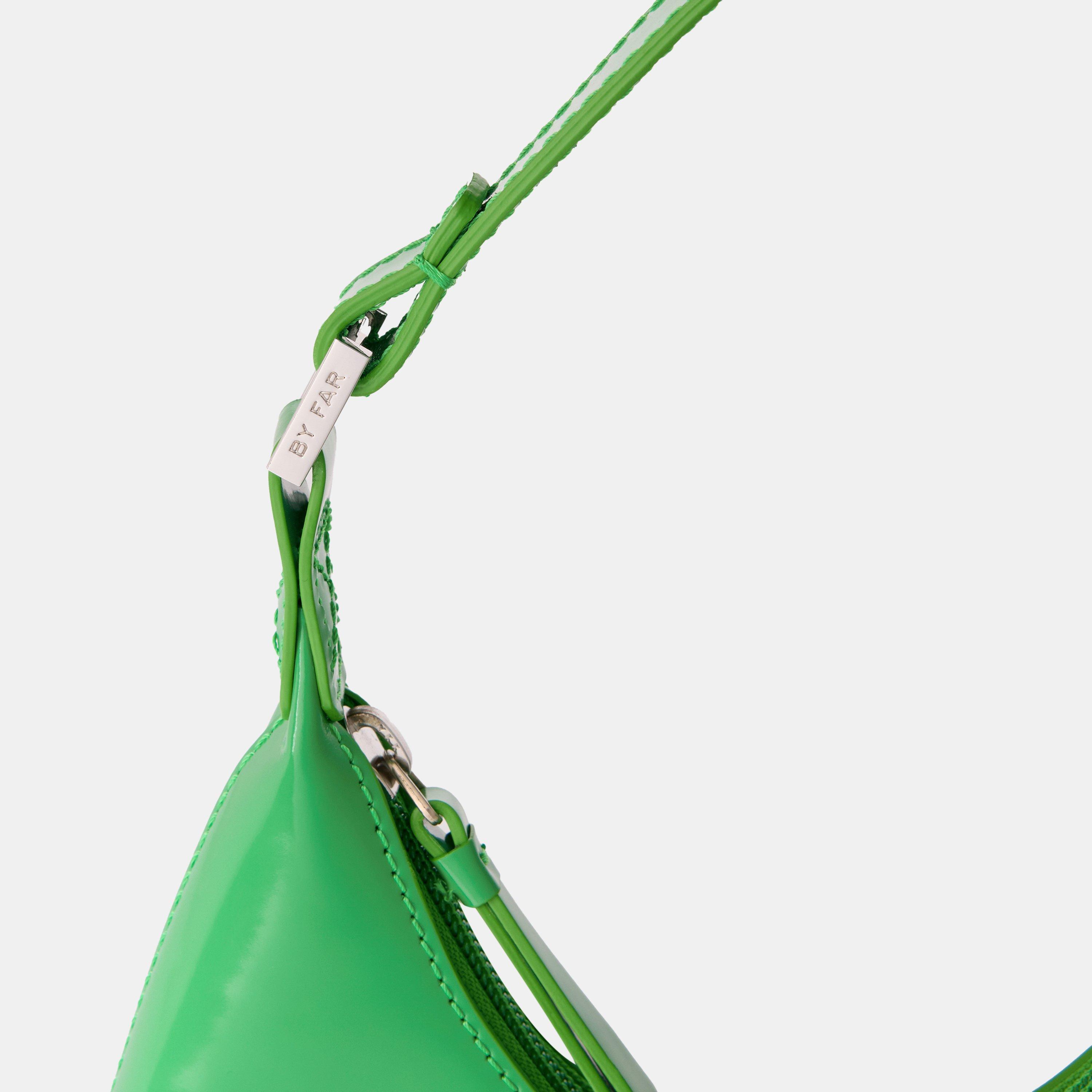 Green - By Far - Women's Leather Shoulder Bag - 4