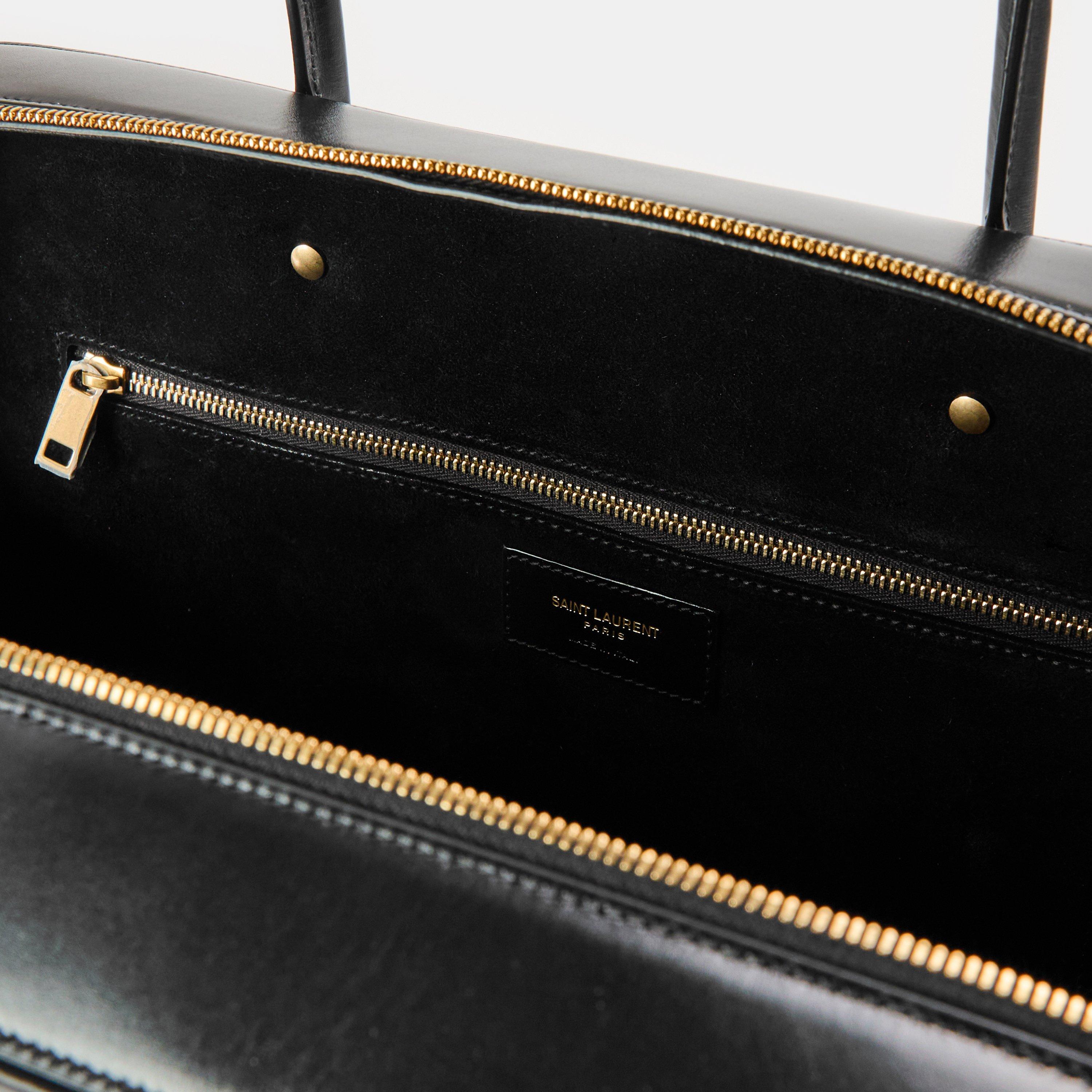 Noir - Saint Laurent - Women's Bauletto Top Handle Bag - 5