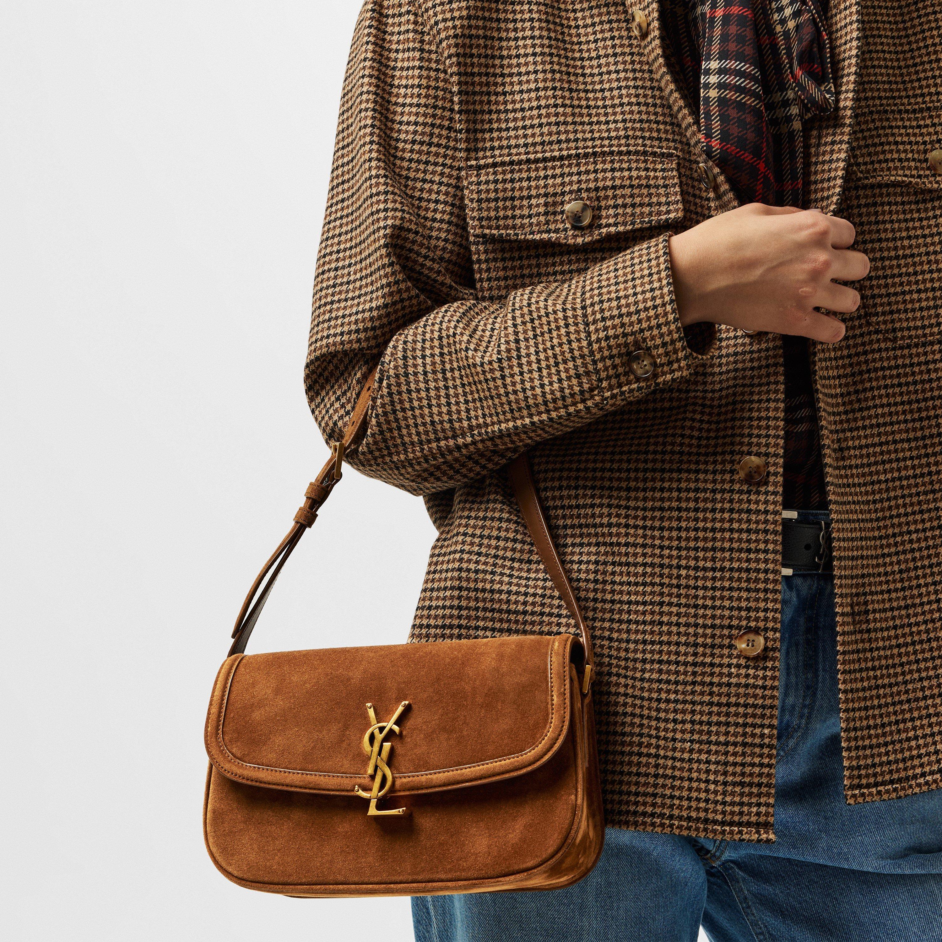 Orange Caramel - Saint Laurent - Womens Solferino Shoulder Bag - 3