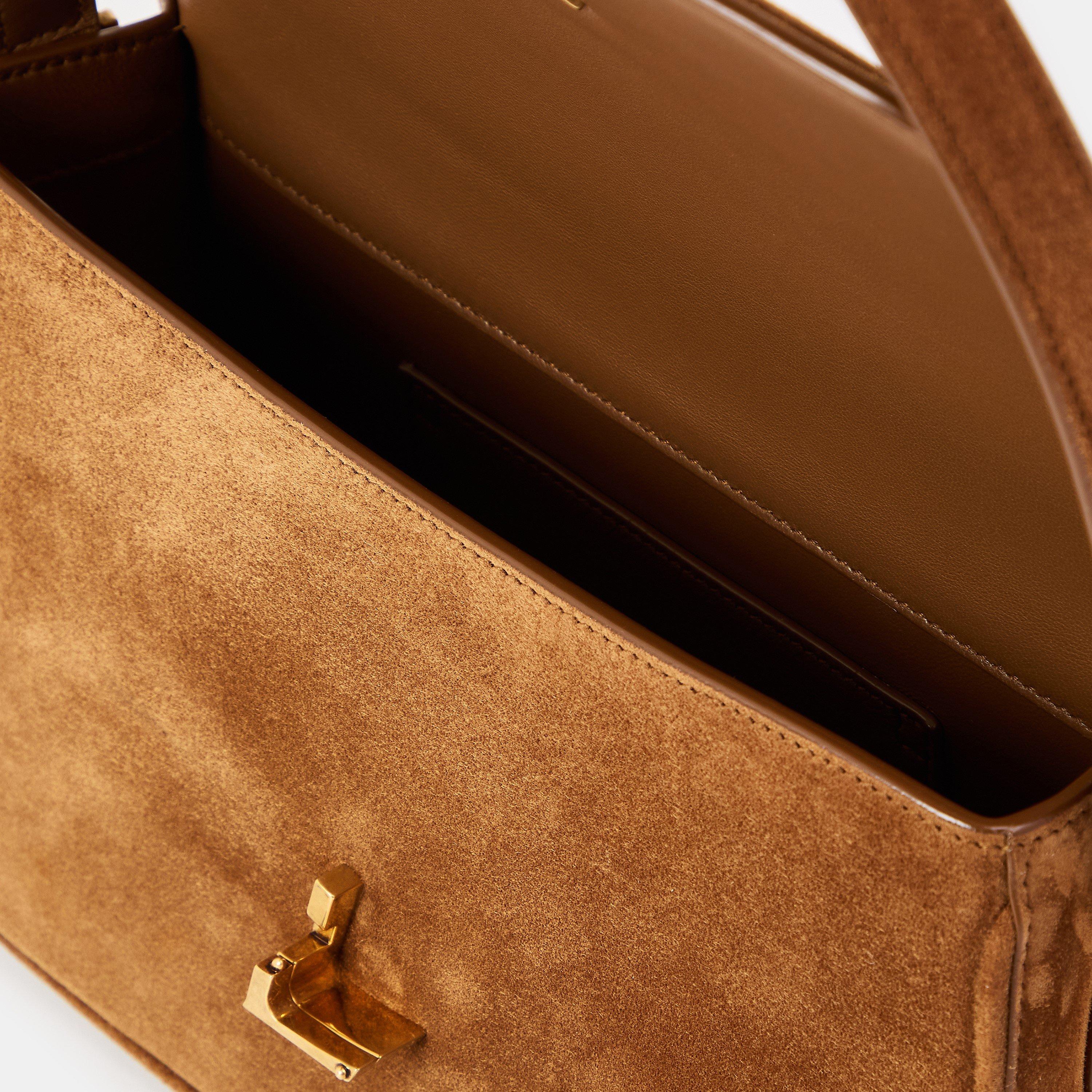 Orange Caramel - Saint Laurent - Womens Solferino Shoulder Bag - 5