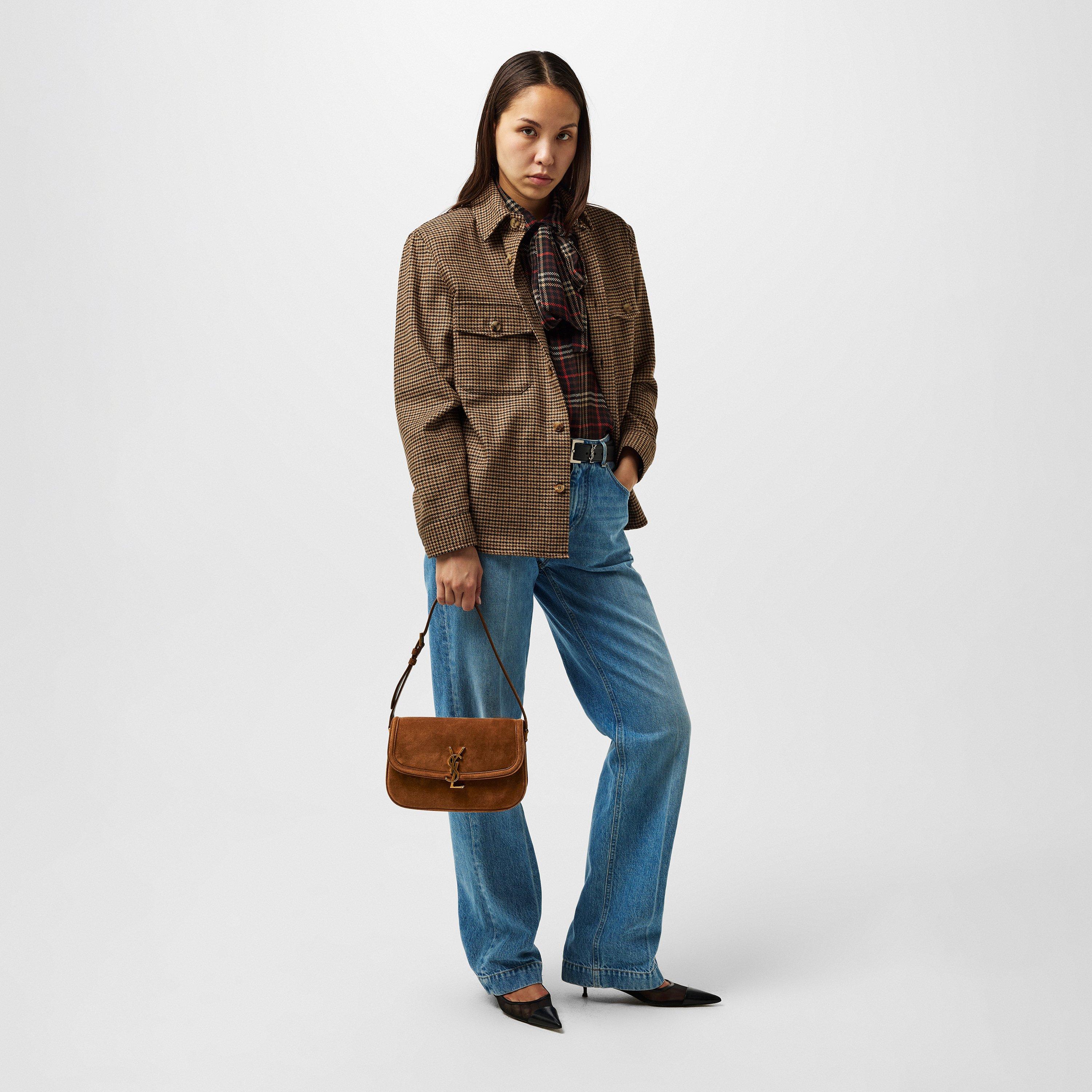 Orange Caramel - Saint Laurent - Womens Solferino Shoulder Bag - 6