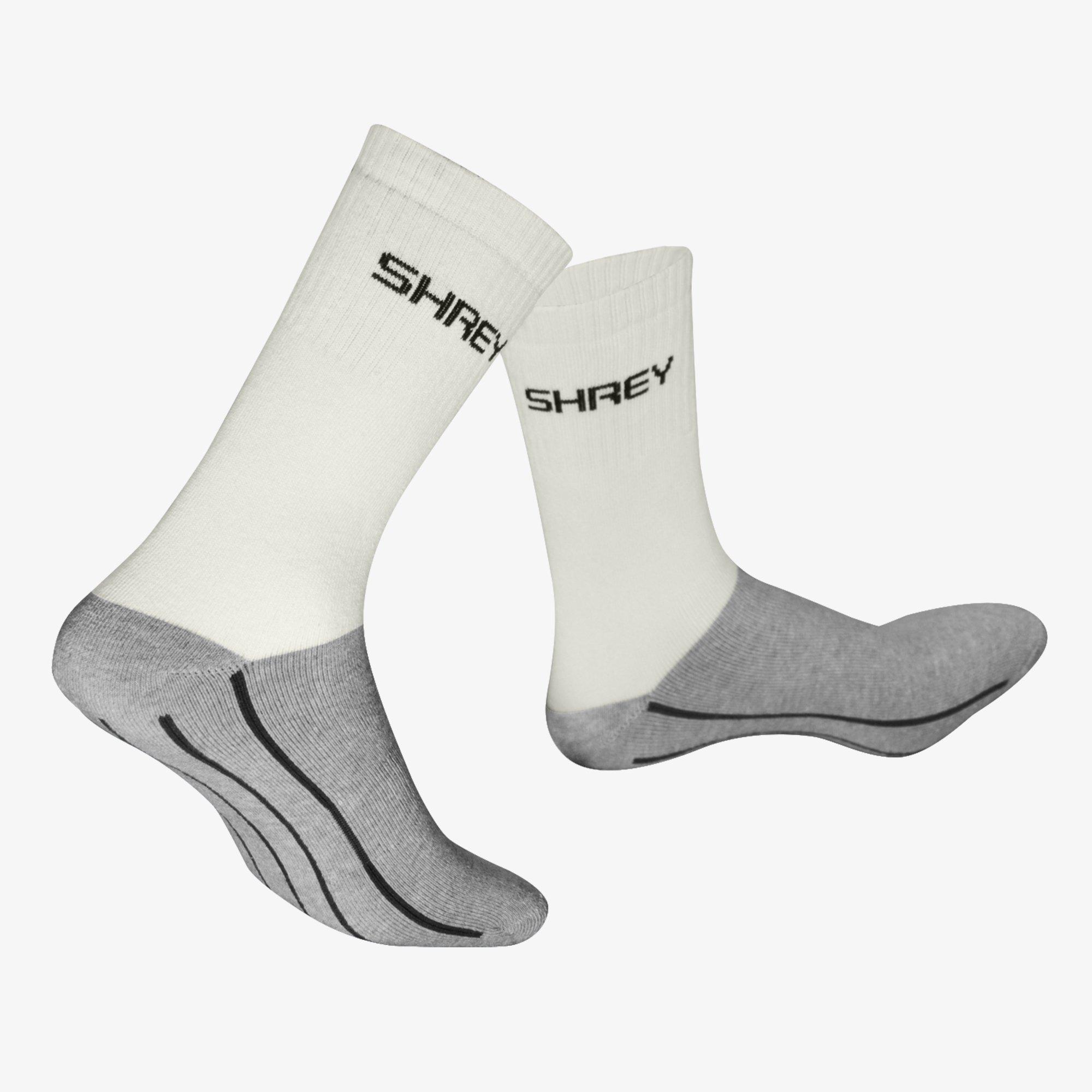 Cinzento/Branco - Shrey - Performance Socks Sn00 - 2