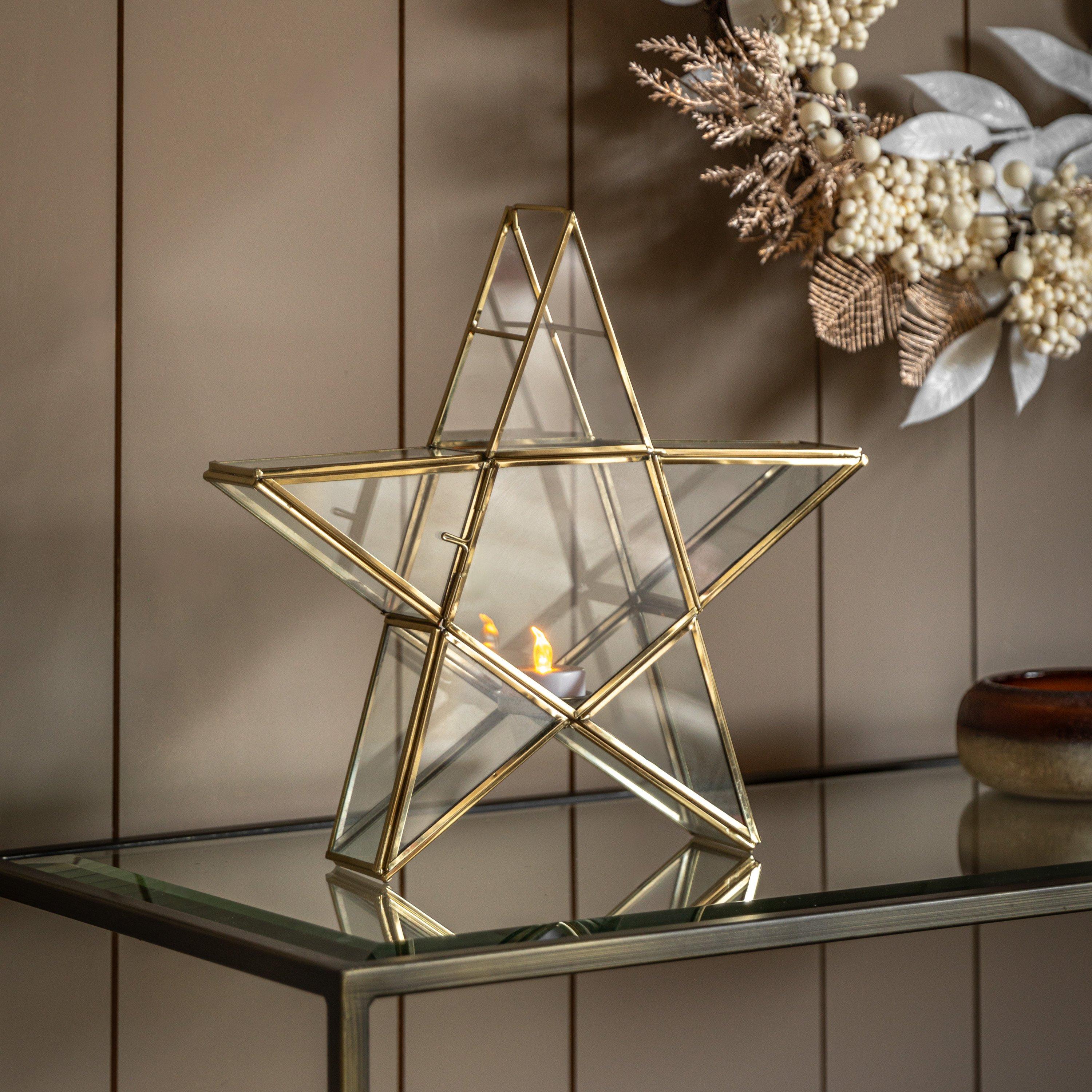 Gold - Gallery - Star Gold Tealight Holder - 4