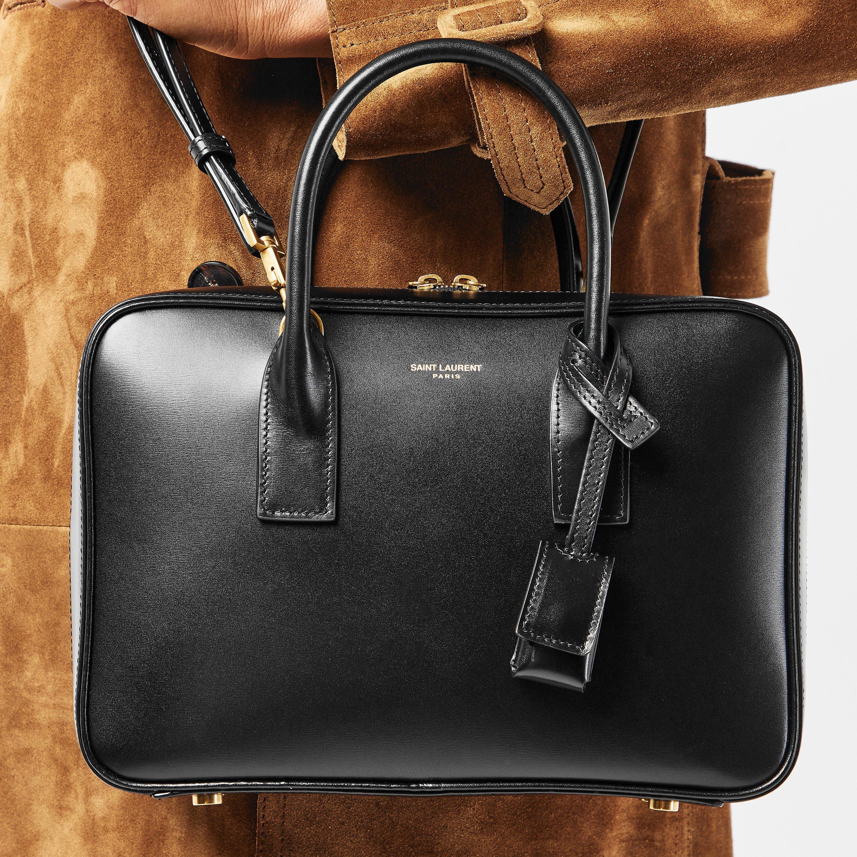 Noir - Saint Laurent - Women's SDJ Sm Bauleto Top Handle Bag - 3