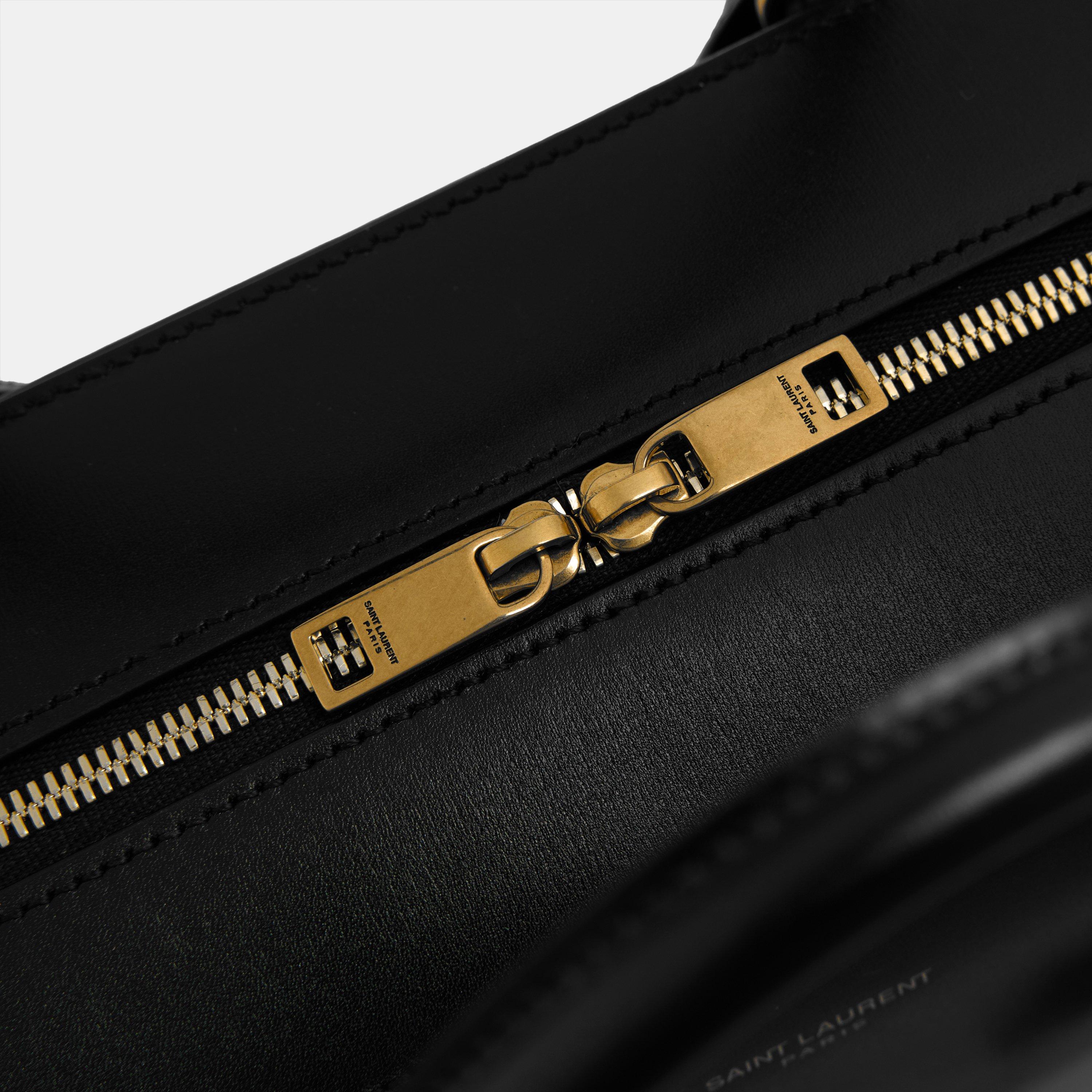 Noir - Saint Laurent - Women's SDJ Sm Bauleto Top Handle Bag - 4