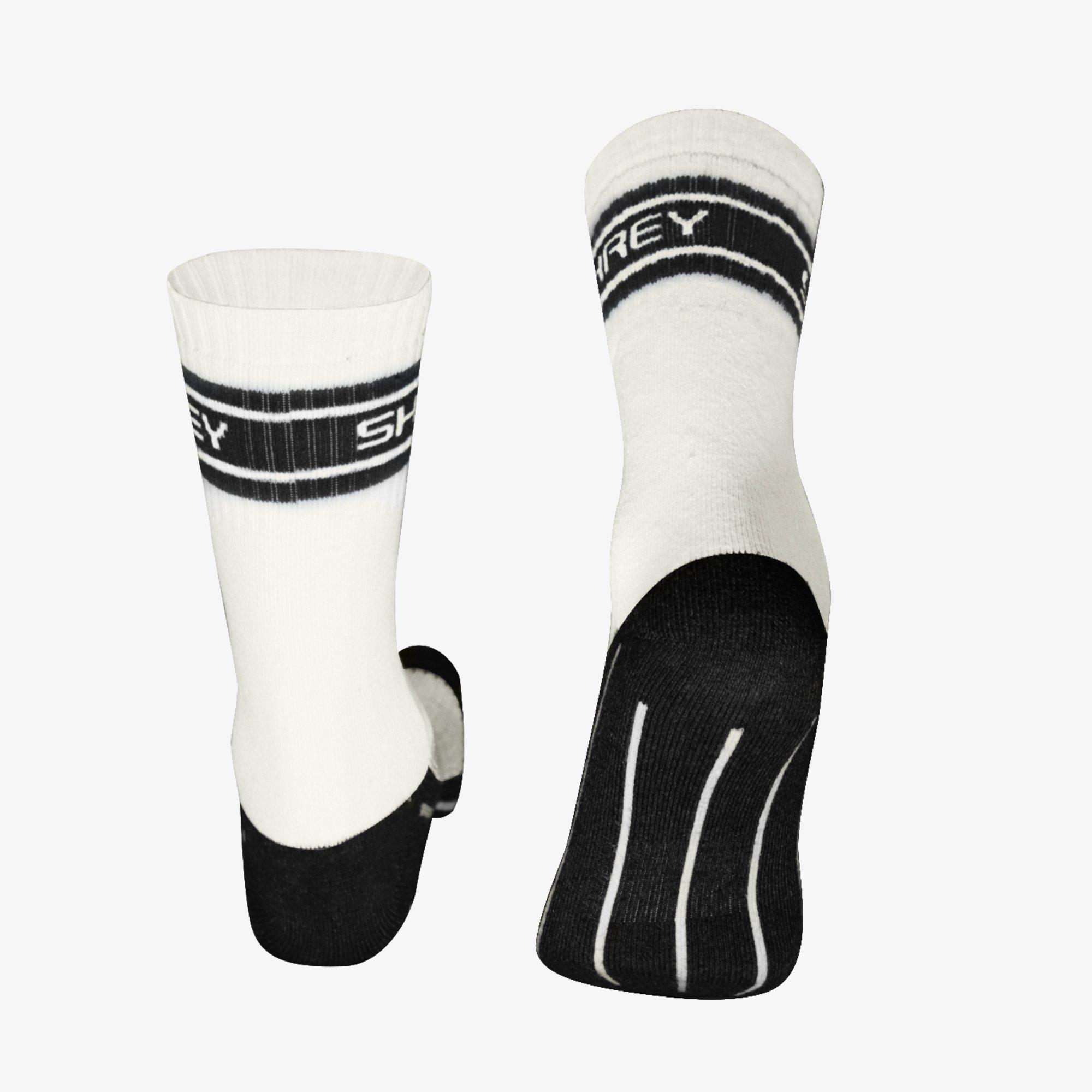 Grey/White - Shrey - Elite Double Layer Socks 2 Pack Sn00 - 3