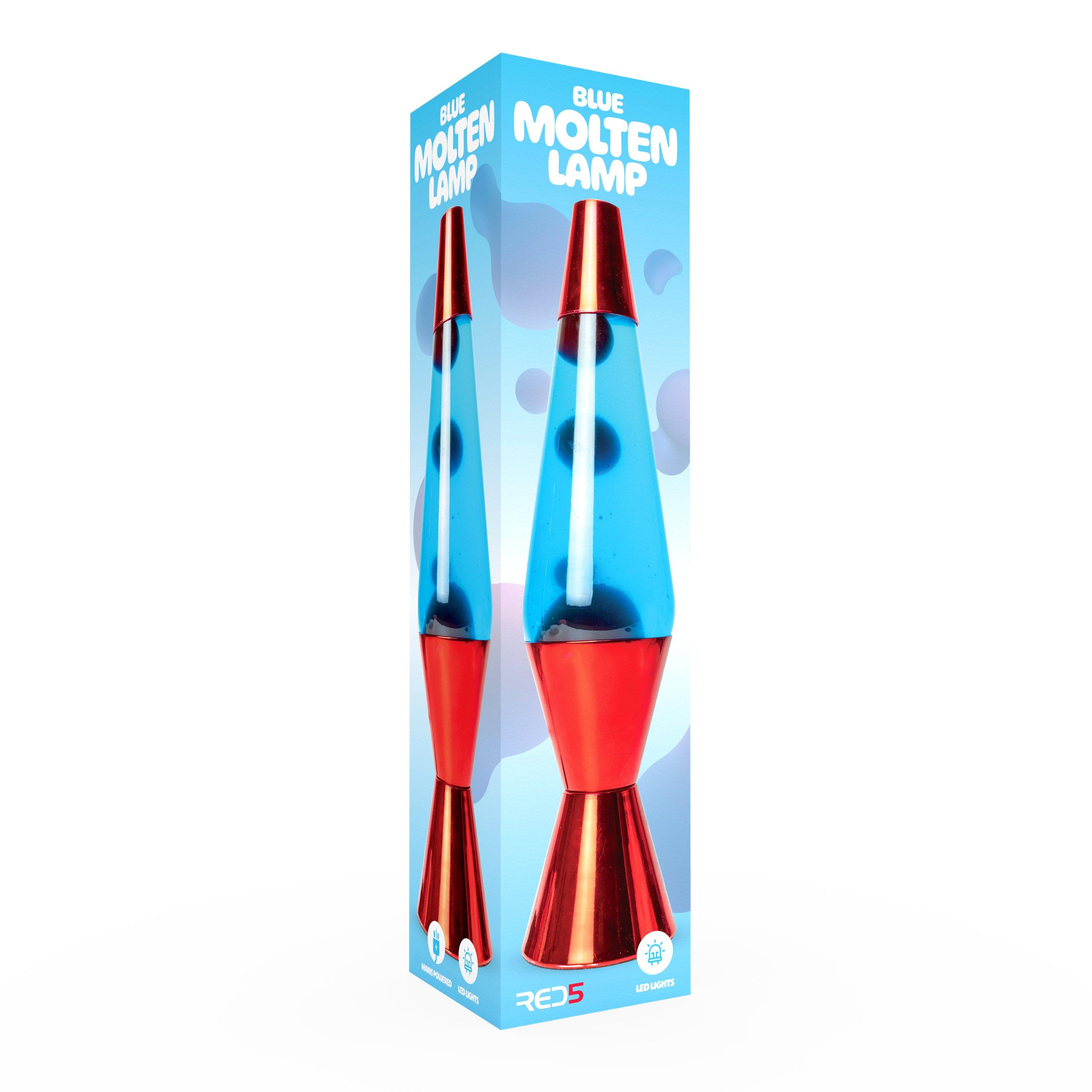 Red/Blue - Red5 - Blue Molten Red Base Lava Lamp - 3
