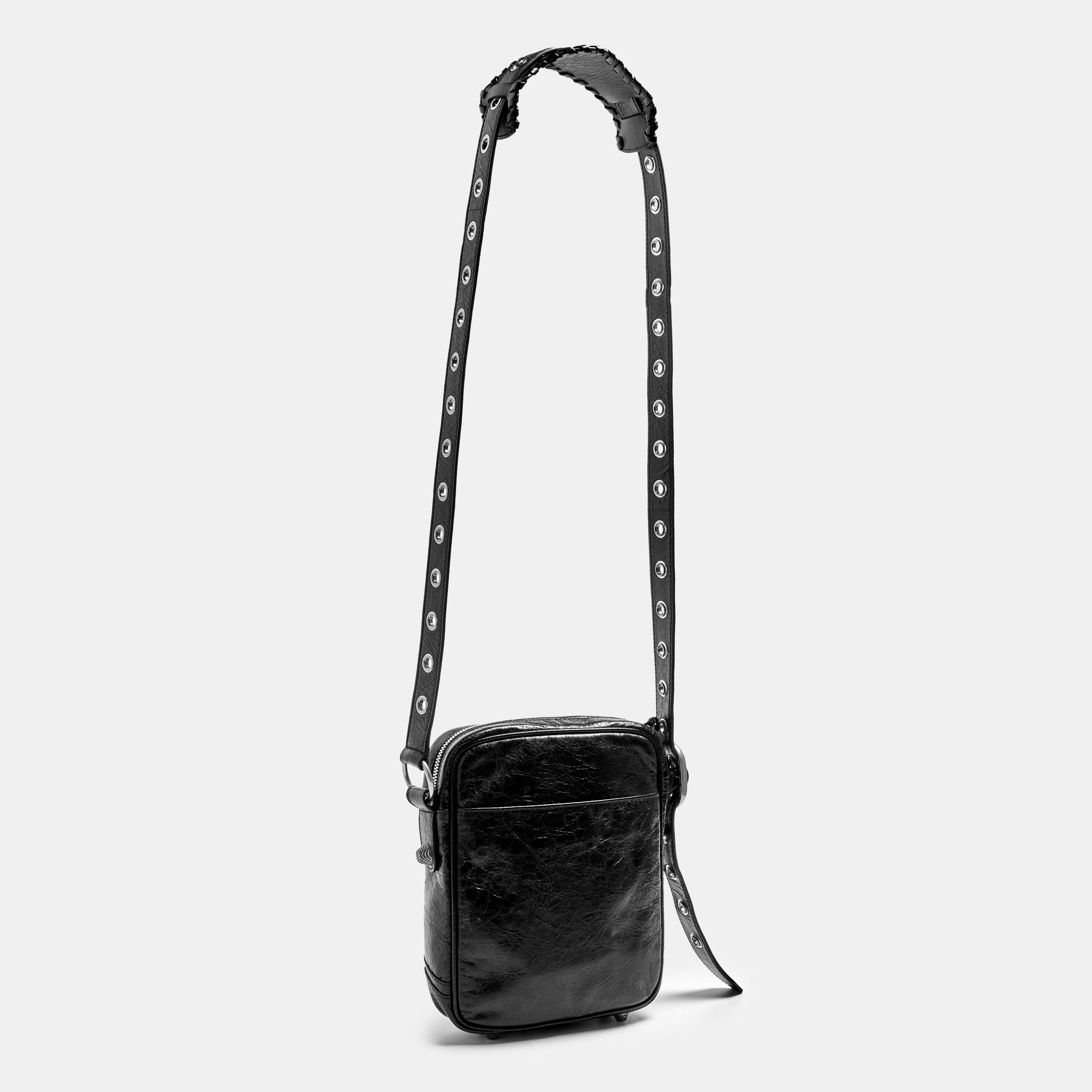 Black - Balenciaga - Men's Le Cagole Cross Body Bags - 2