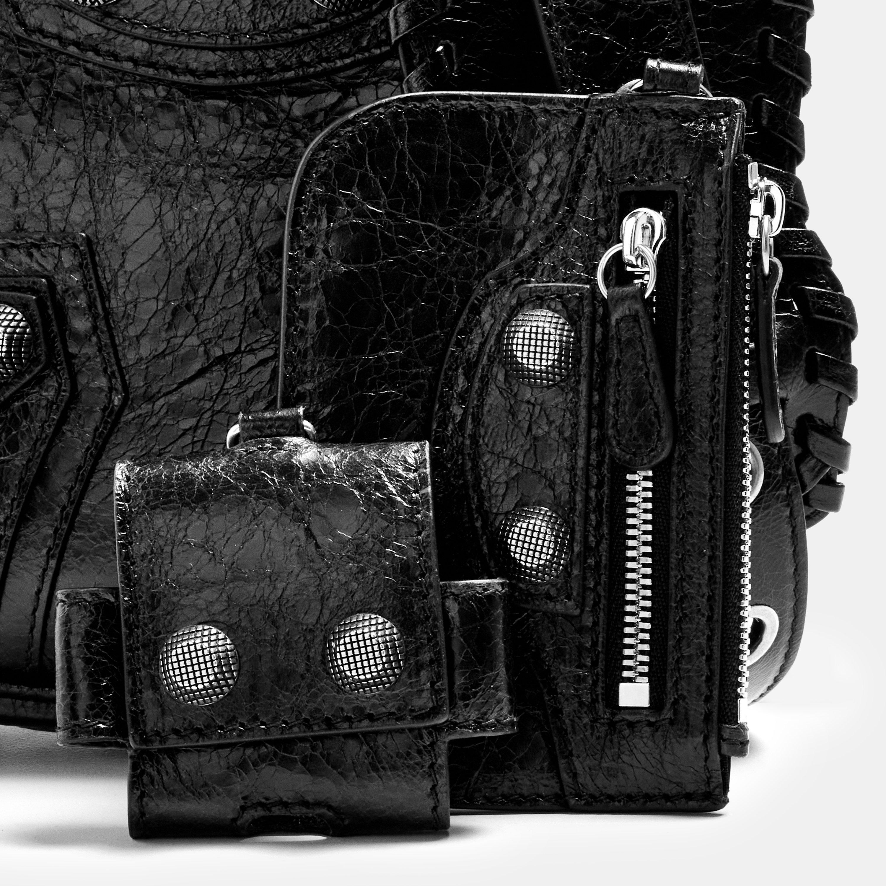 Black - Balenciaga - Men's Le Cagole Cross Body Bags - 4