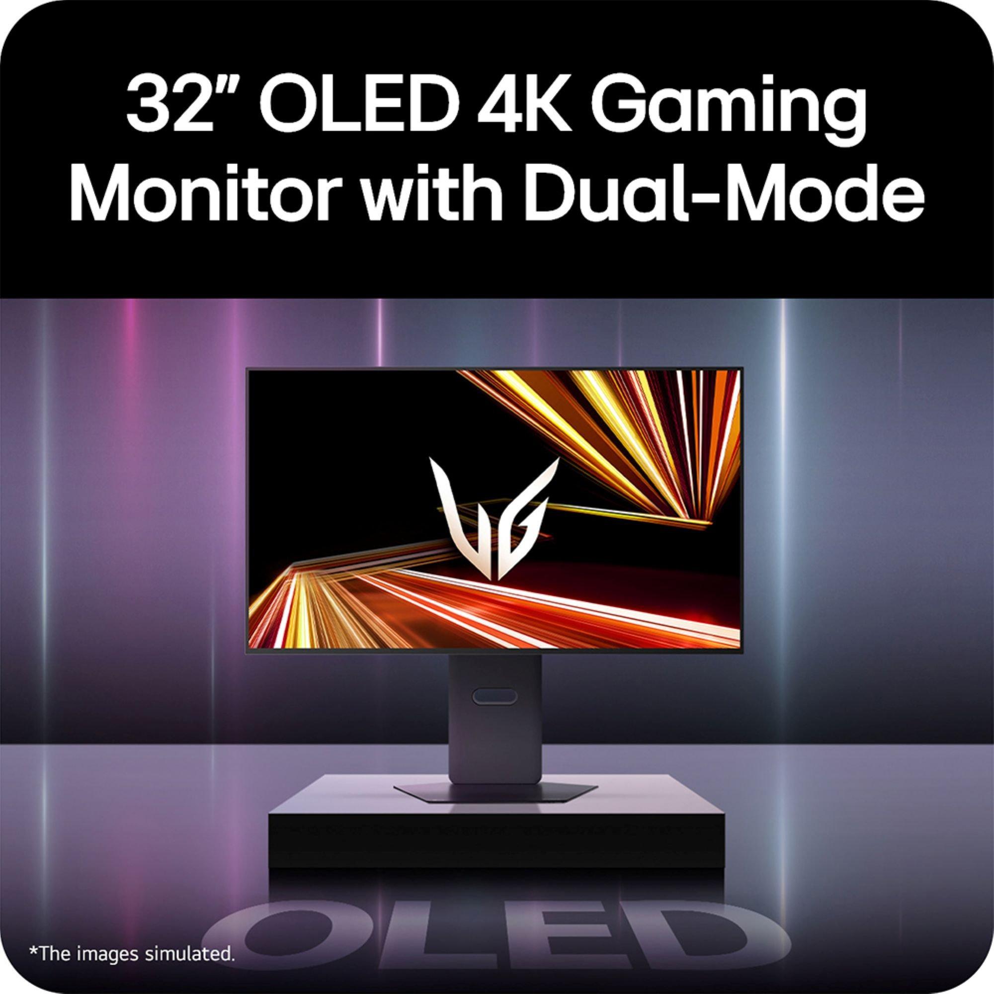 Black - LG - LG 32GX850A-B 32 Inch UltraGear 4K UHD OLED GX8 Gaming Monitor - 11