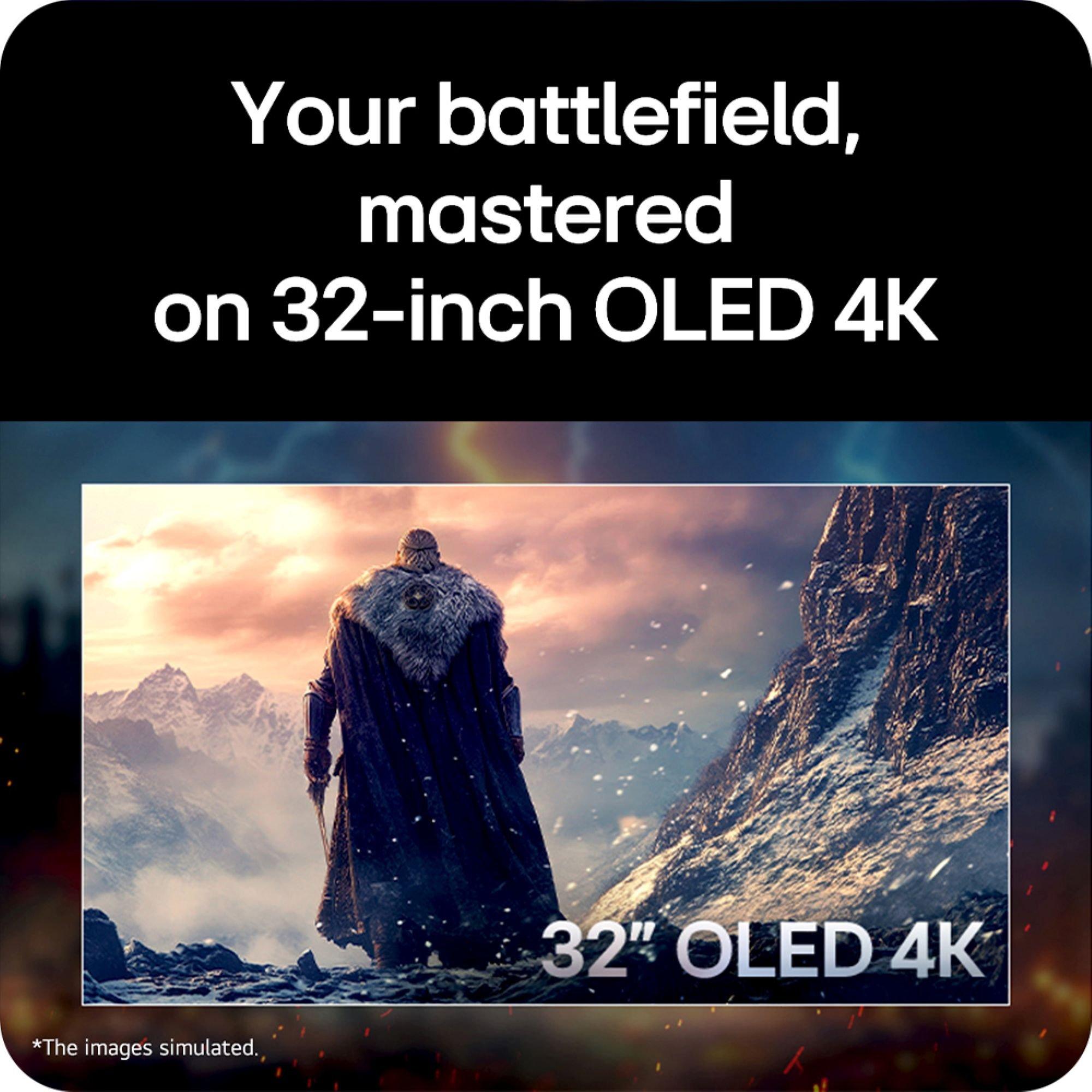 Black - LG - LG 32GX850A-B 32 Inch UltraGear 4K UHD OLED GX8 Gaming Monitor - 12