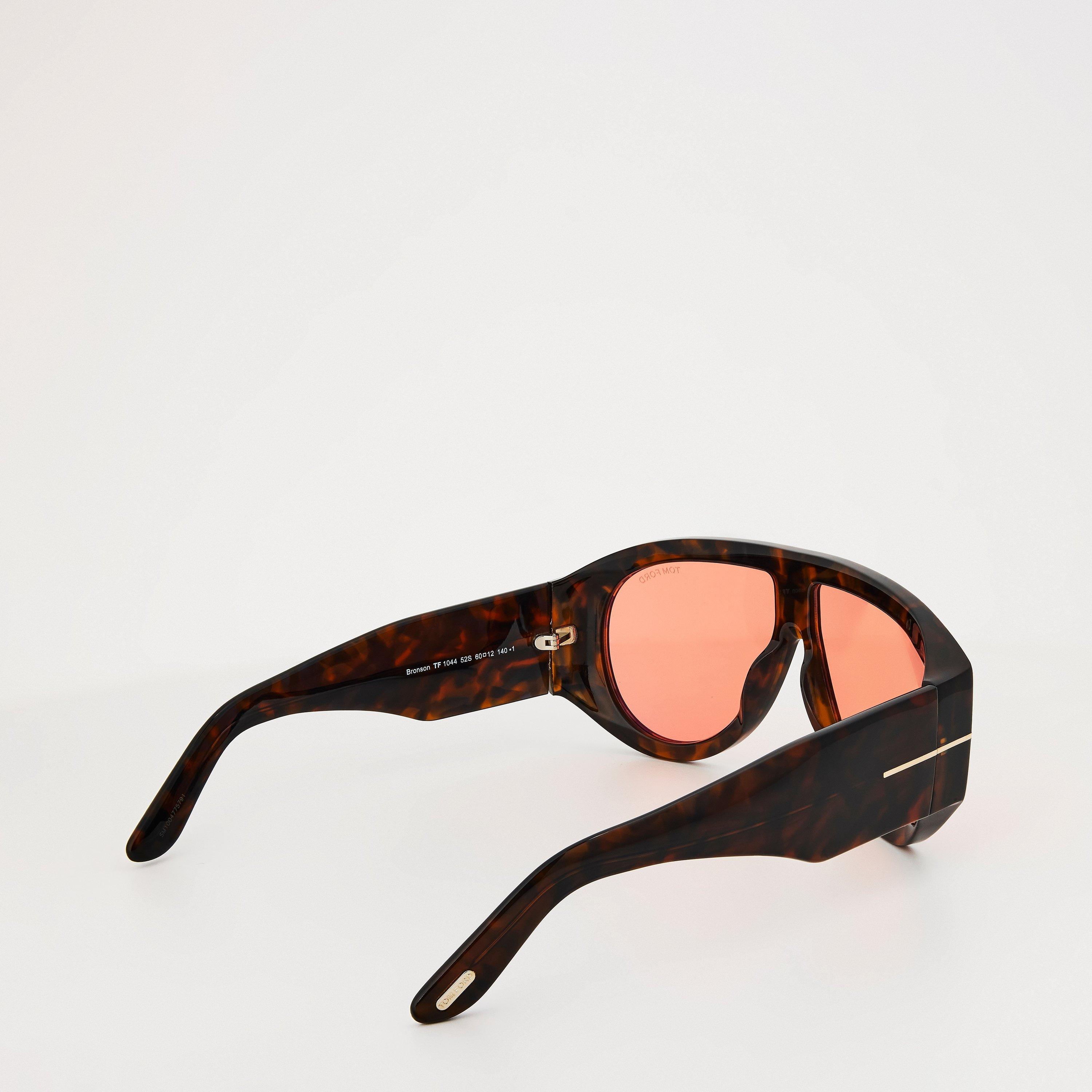 Dark Havana - Tom Ford - Adults Bronson Oversized Sunglasses - 2