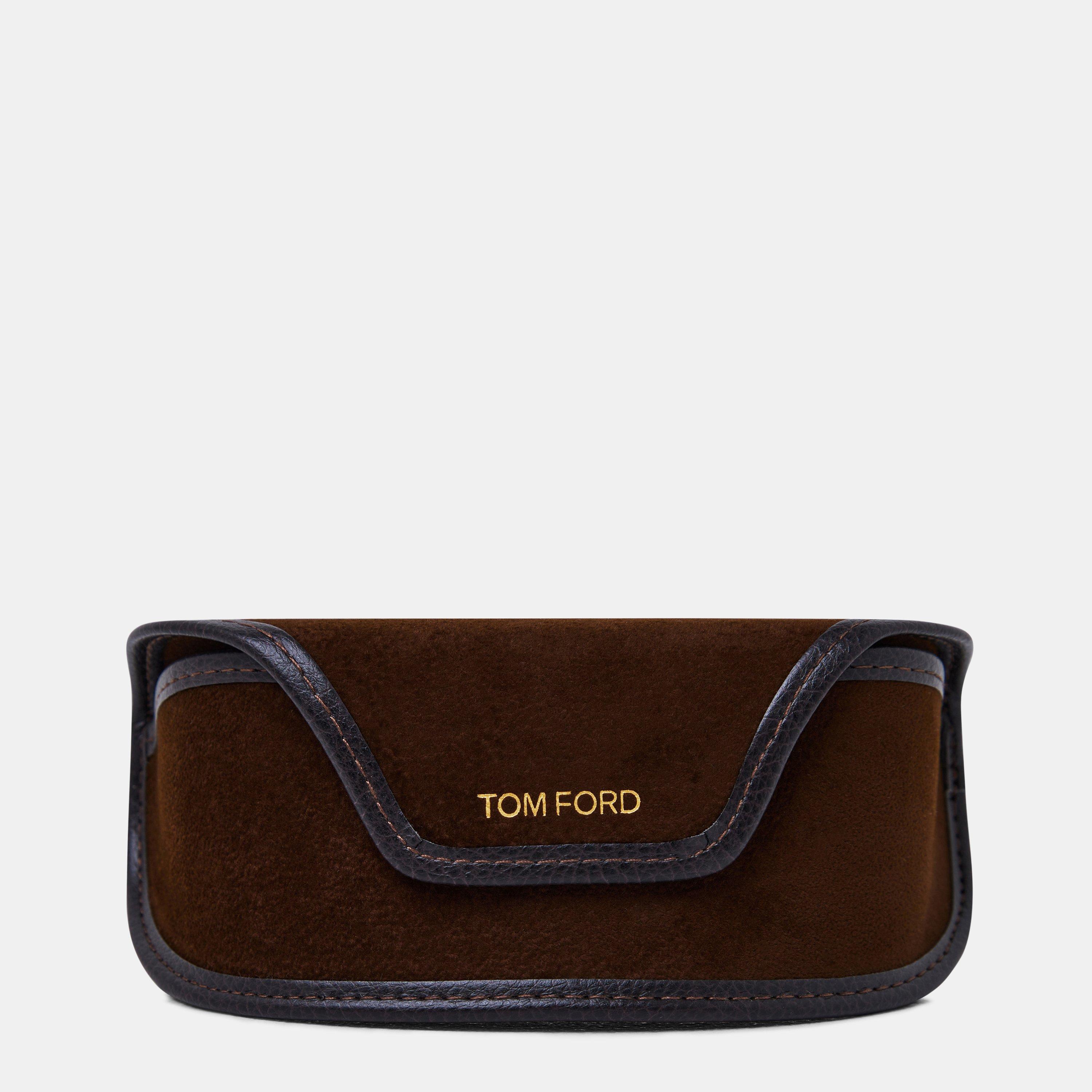 Dark Havana - Tom Ford - Adults Bronson Oversized Sunglasses - 4
