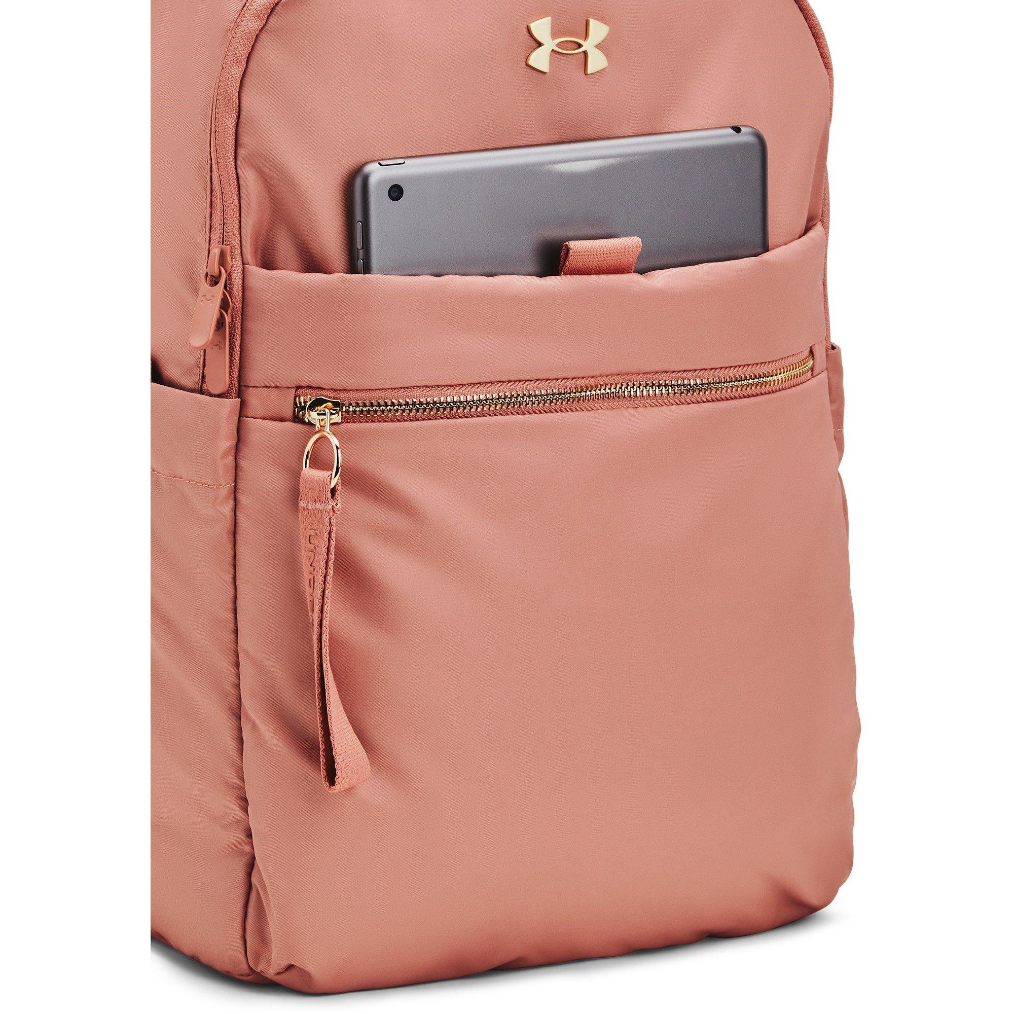 Pink/Met.Gold - Under Armour - Studio Campus Backpack - 4