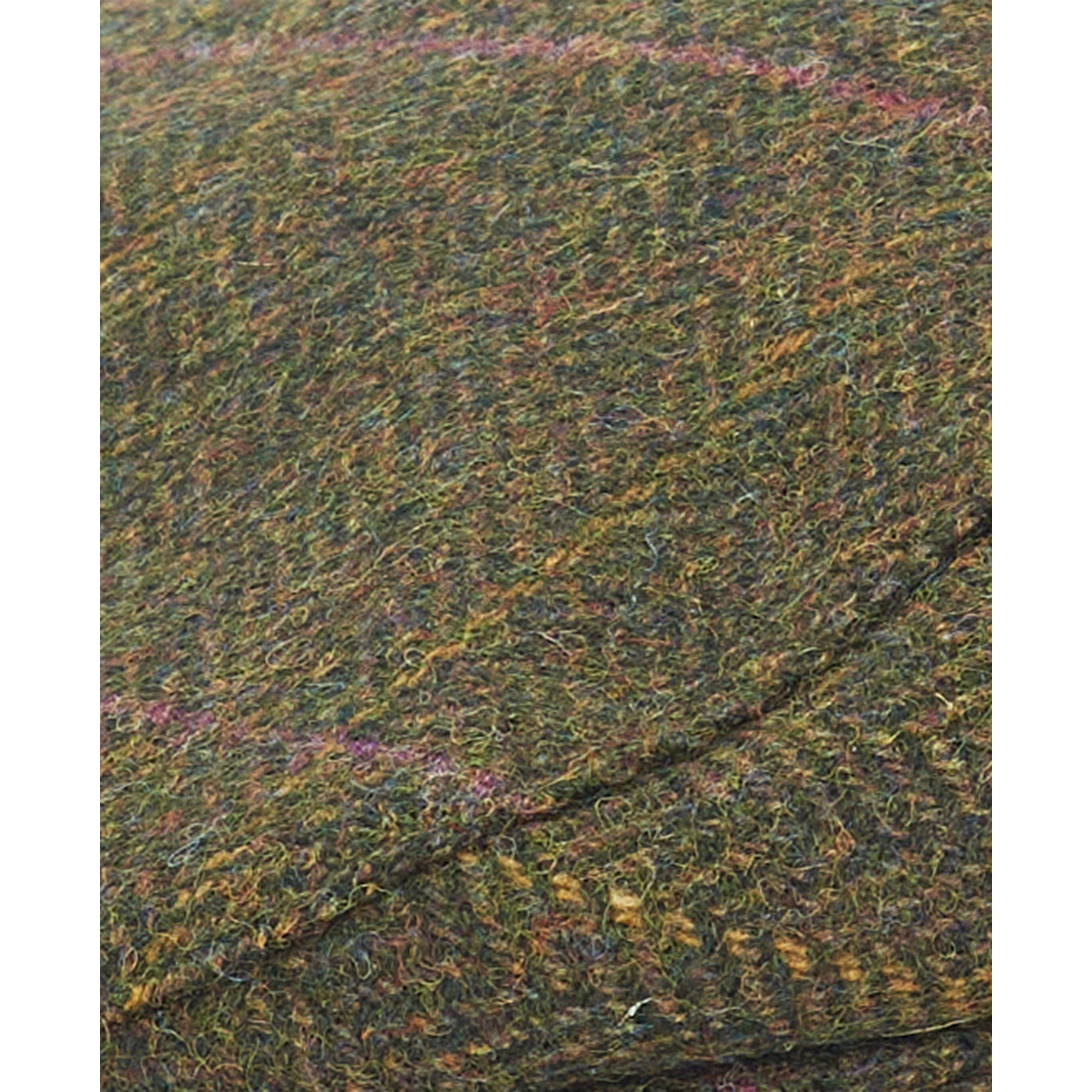 Olv/Prpl/Ylw - Barbour - Men's Crieff Wool Flat Cap - 3