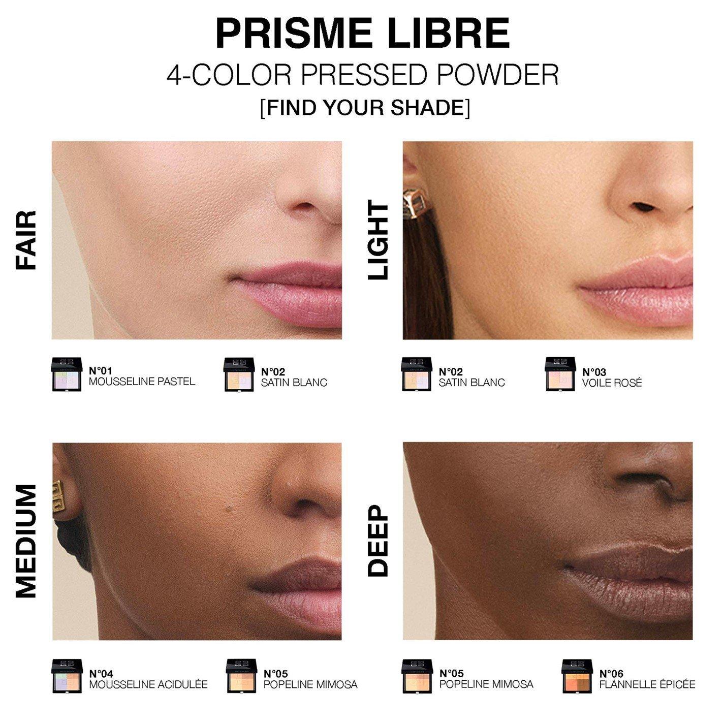 H01 - GIVENCHY - Prisme Libre 4-Colour Pressed Powder - 4