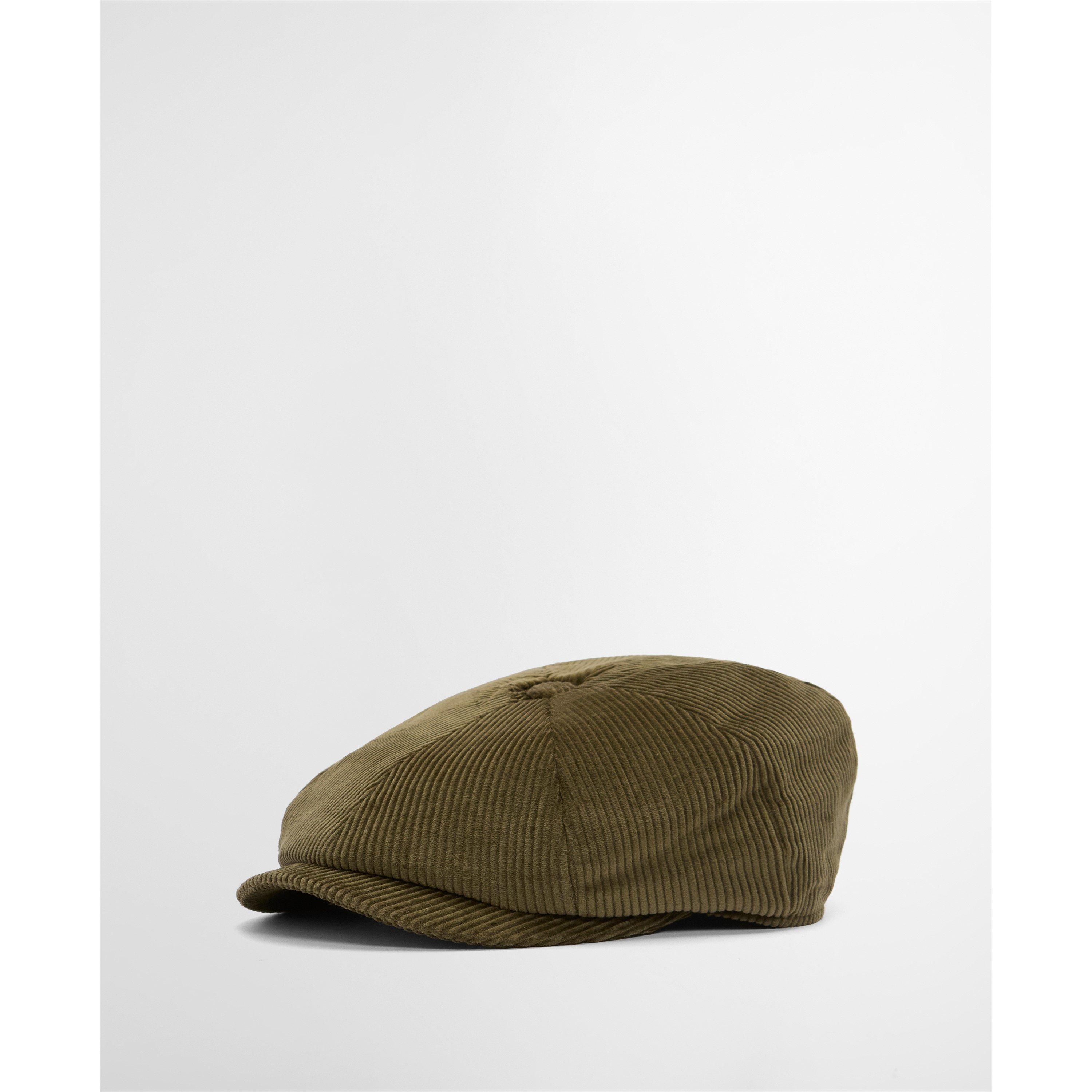 Olive - Barbour - Westdale Cord Bakerboy Hat - 1