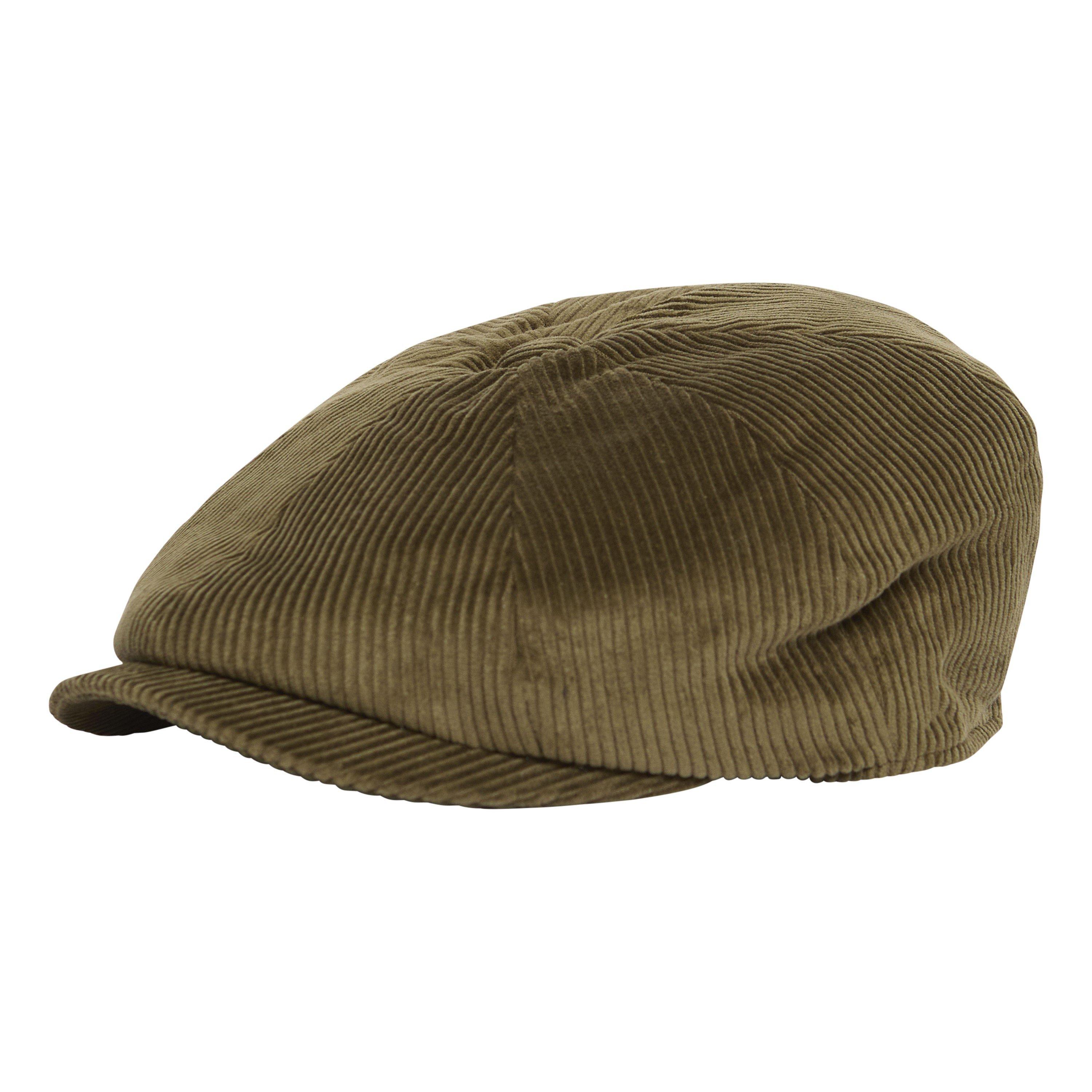 Olive - Barbour - Westdale Cord Bakerboy Hat - 3