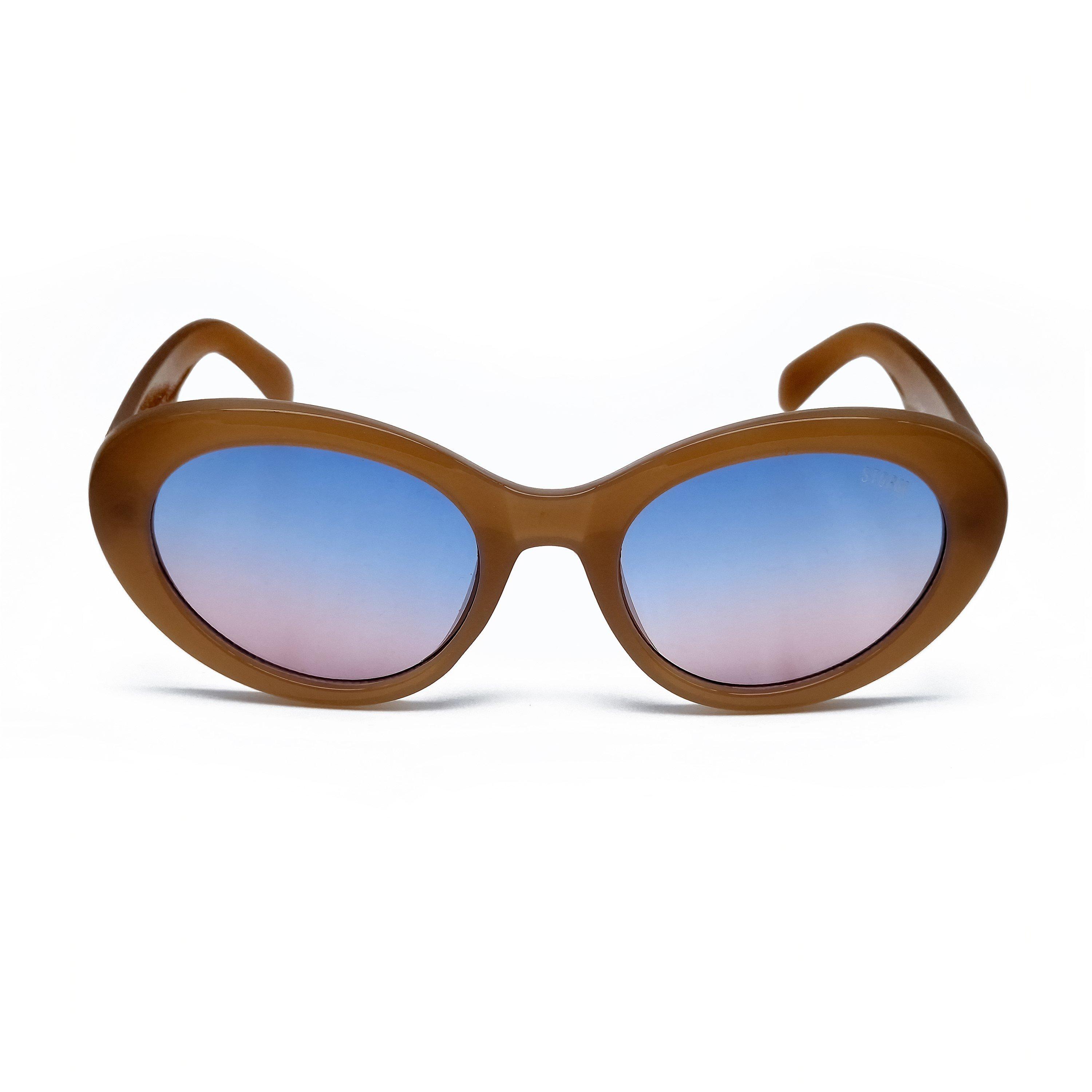 Beige - Storm - Women's Oval Sunglasses - 2