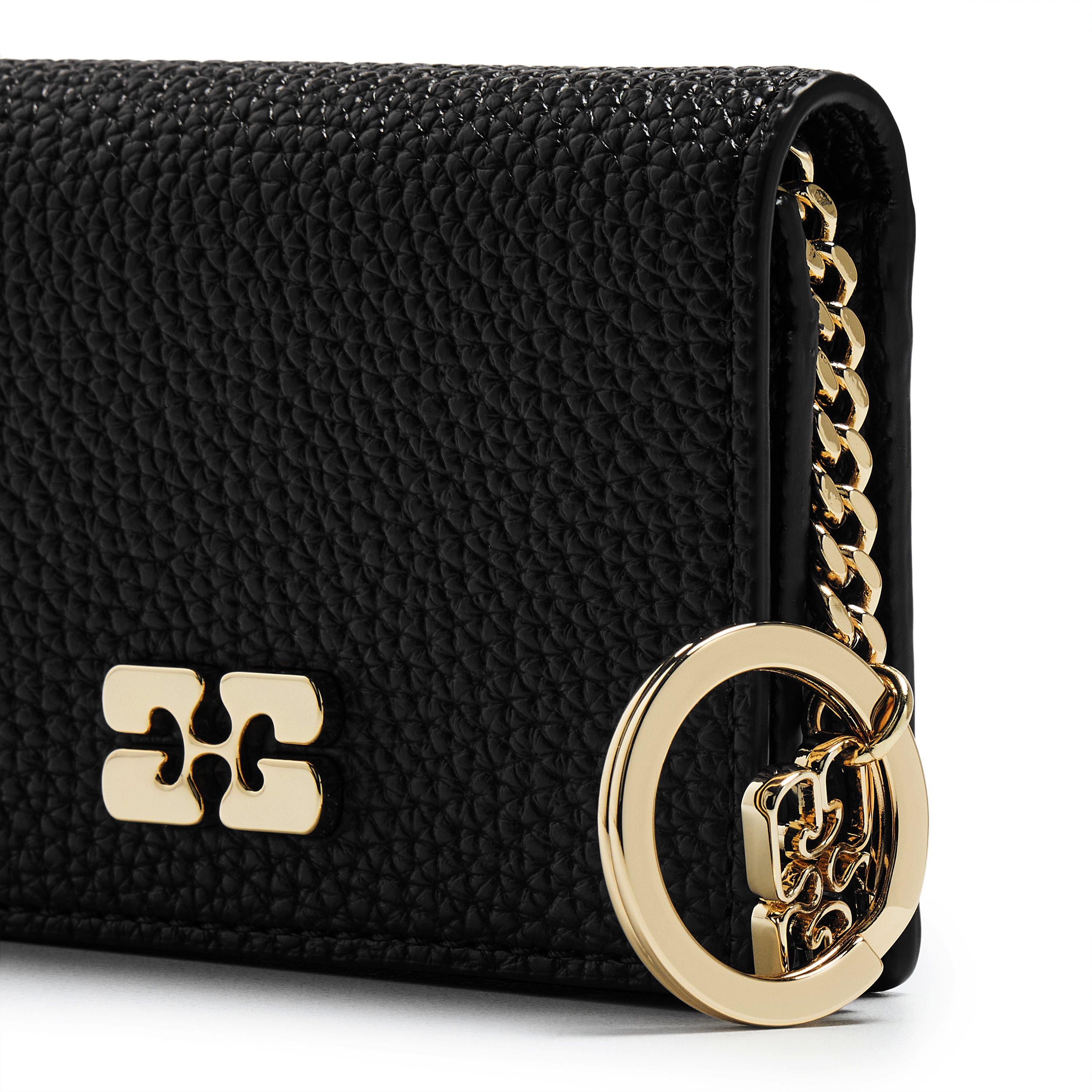 Black - Ganni - Ganni Card Holder Fl Ld62 - 3