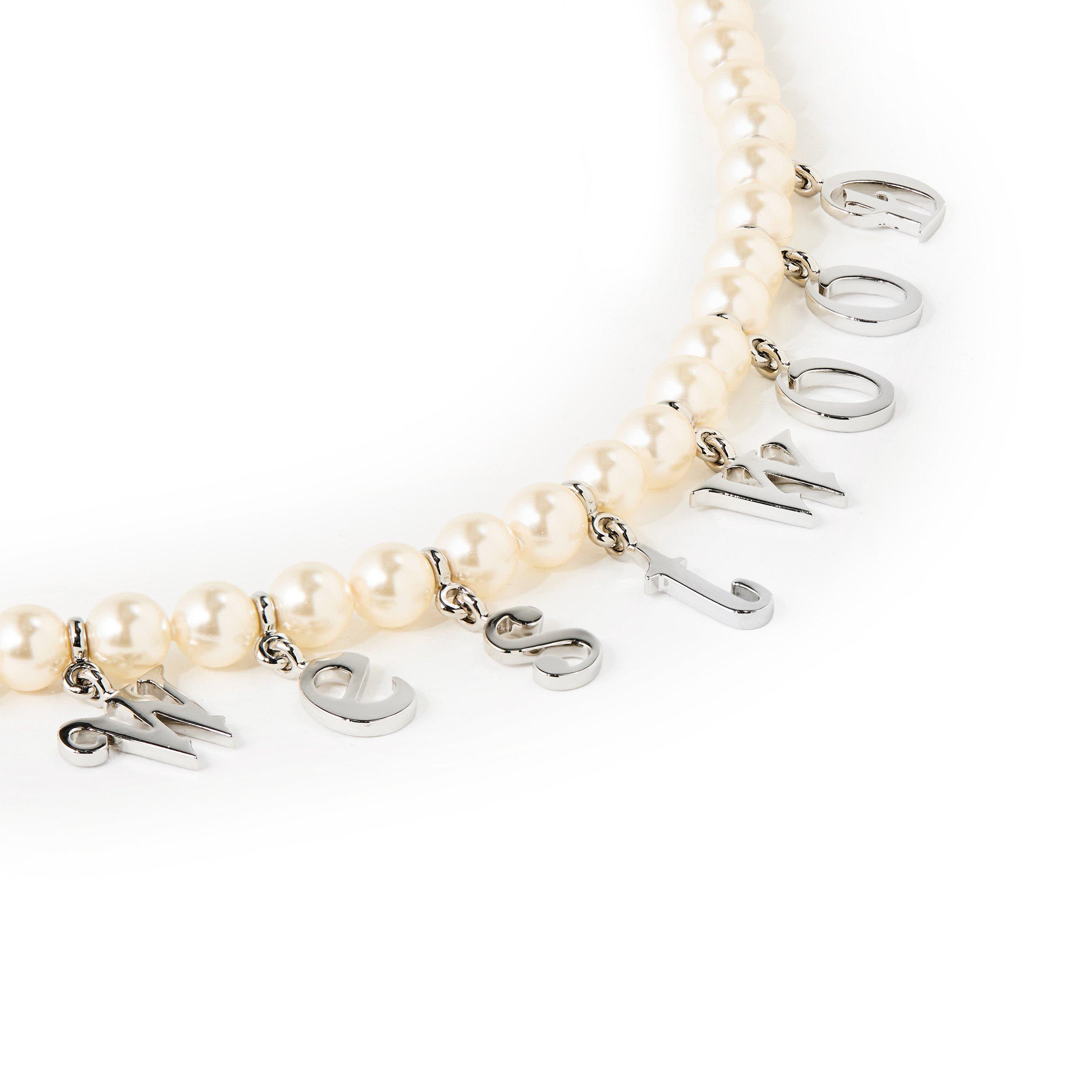 PLATINUM/PEARL - Vivienne Westwood - Women's Leanne Twin Bead Bracelet - 3