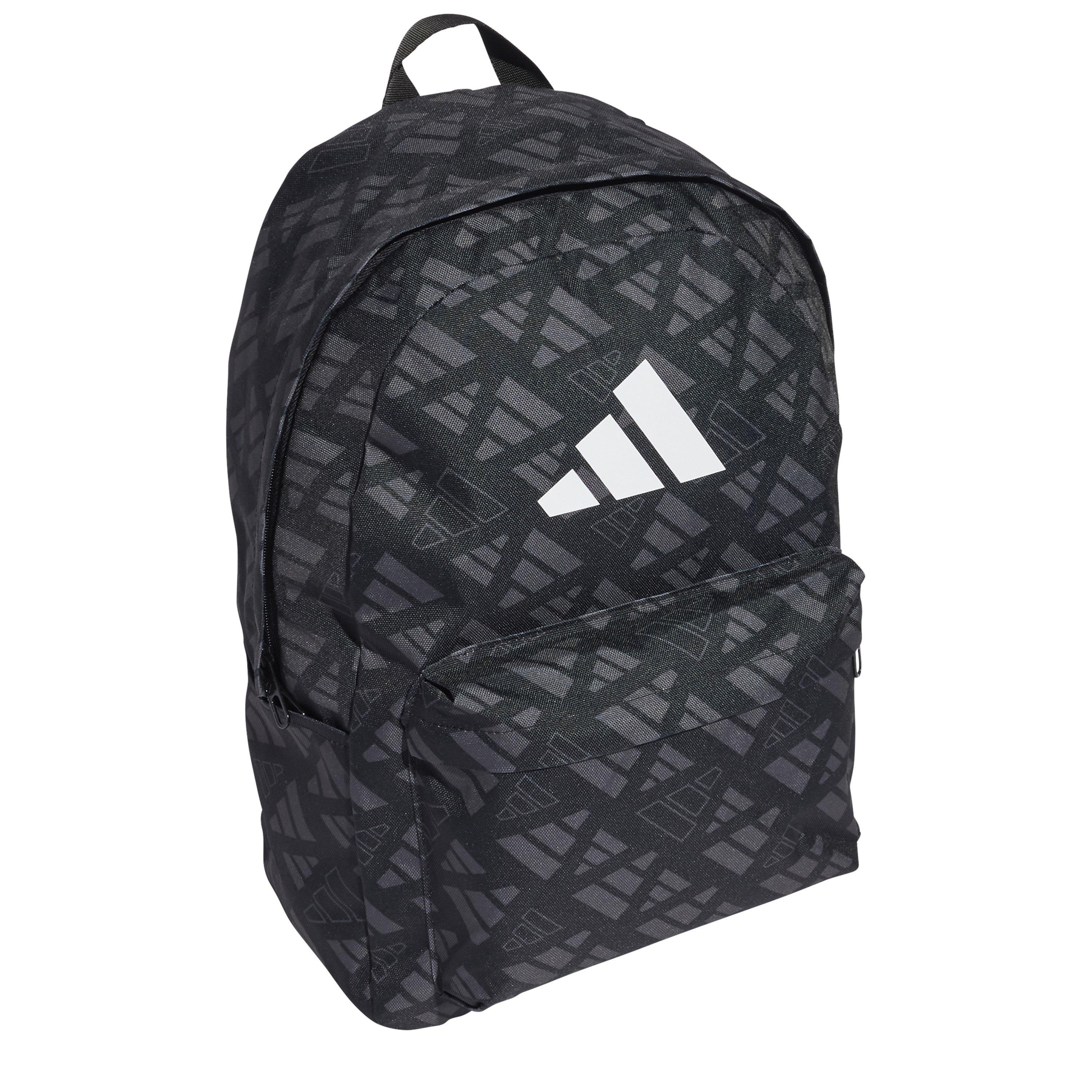 Noir/Gris/Blanc - adidas - Classic Monogram Graphic Backpack - 3