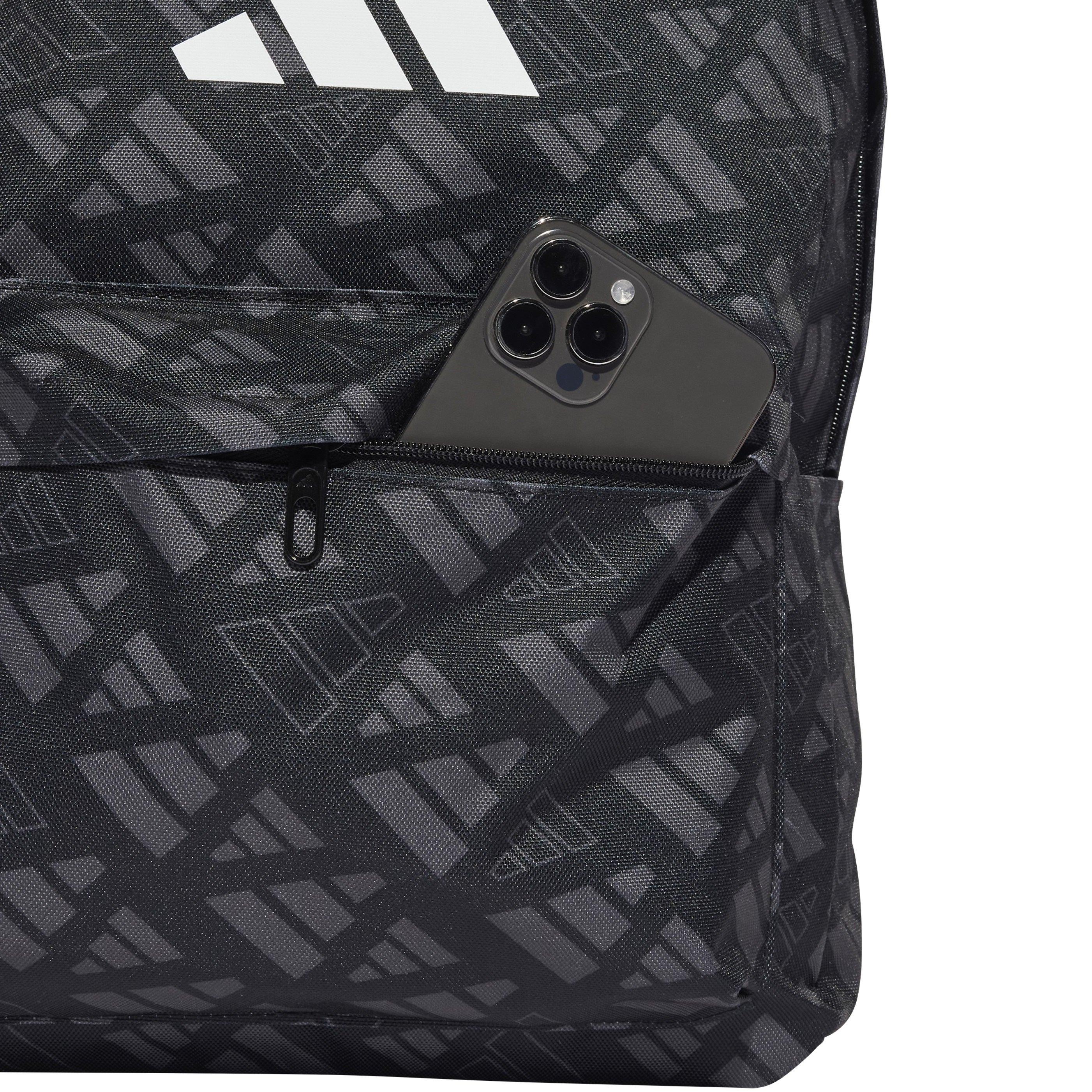Noir/Gris/Blanc - adidas - Classic Monogram Graphic Backpack - 6