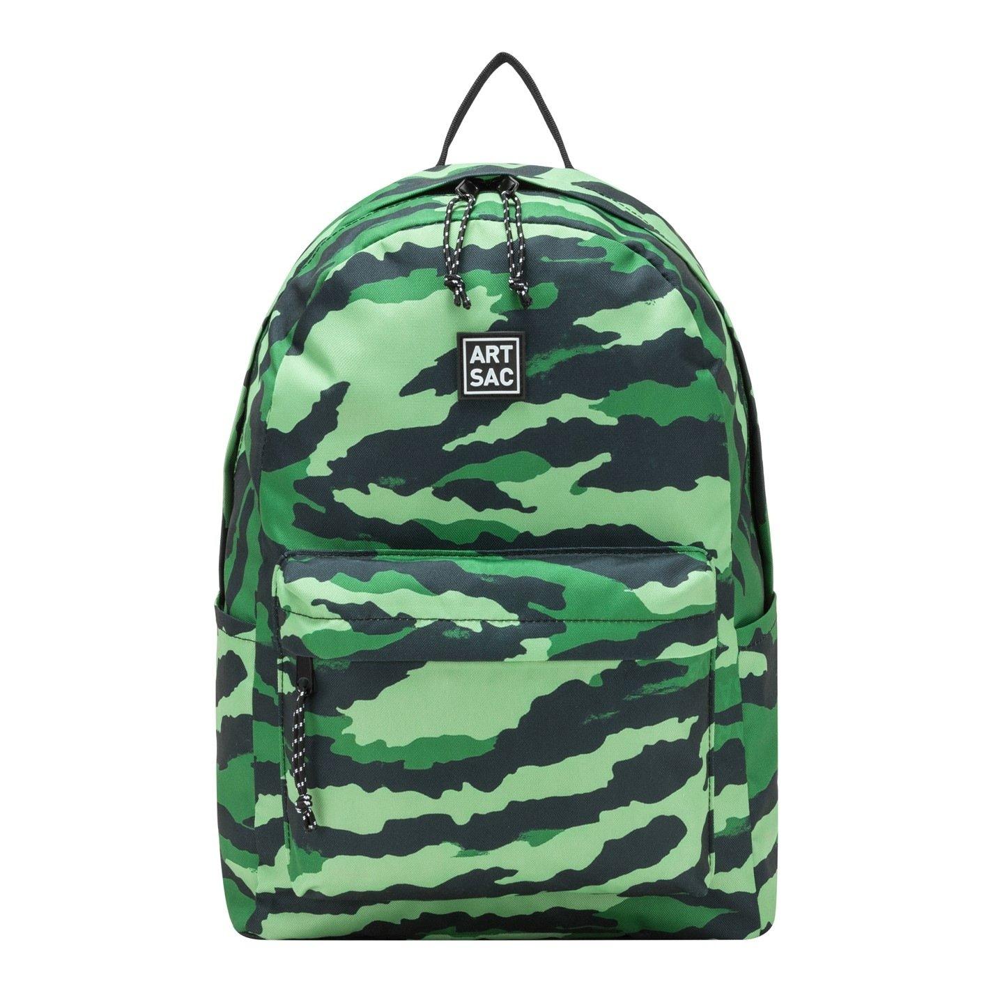 Green - Artsac - Artsac Front Pocket Backpack - 1