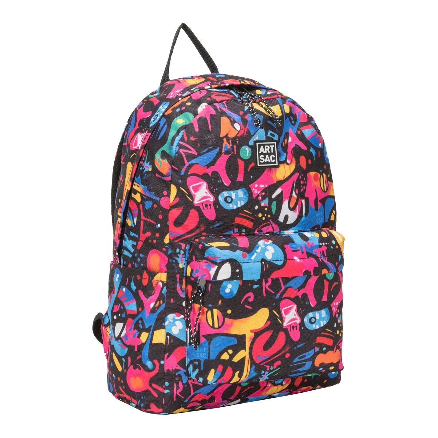 Multi - Artsac - Artsac Front Pocket Backpack - 3