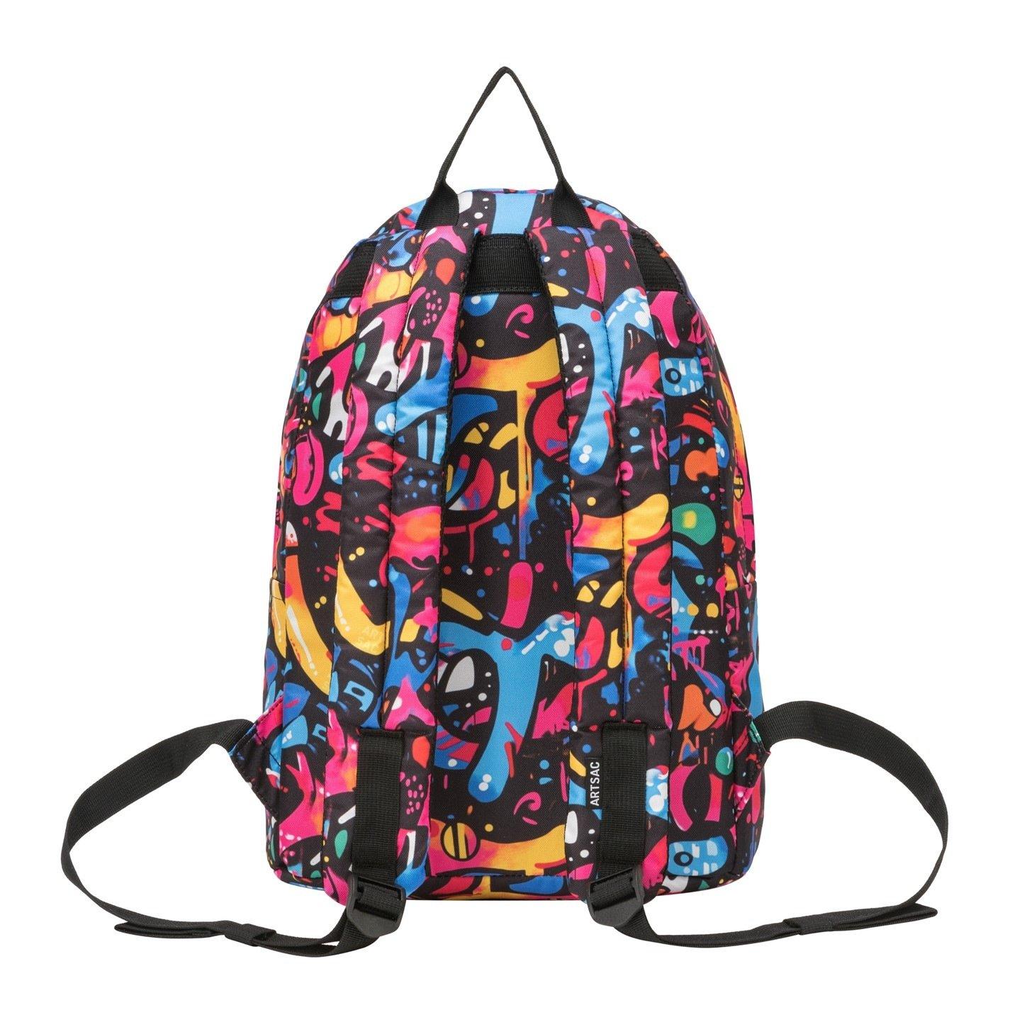 Multi - Artsac - Artsac Front Pocket Backpack - 5