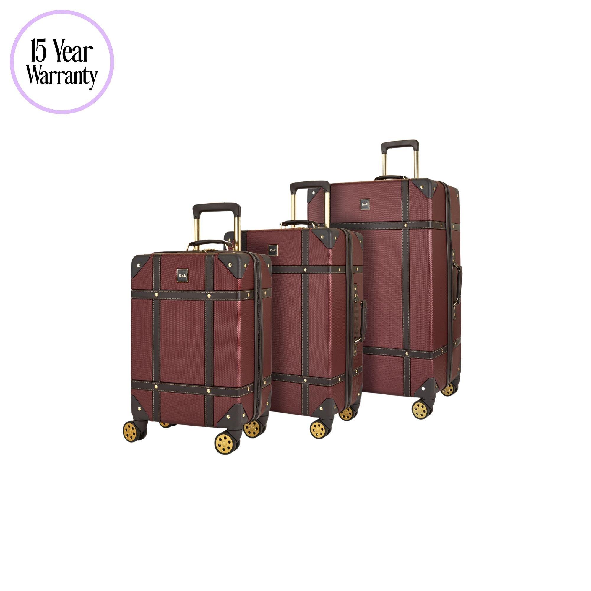Burgundy - Rock - Rock Vintage Suitcases Burgundy - 1